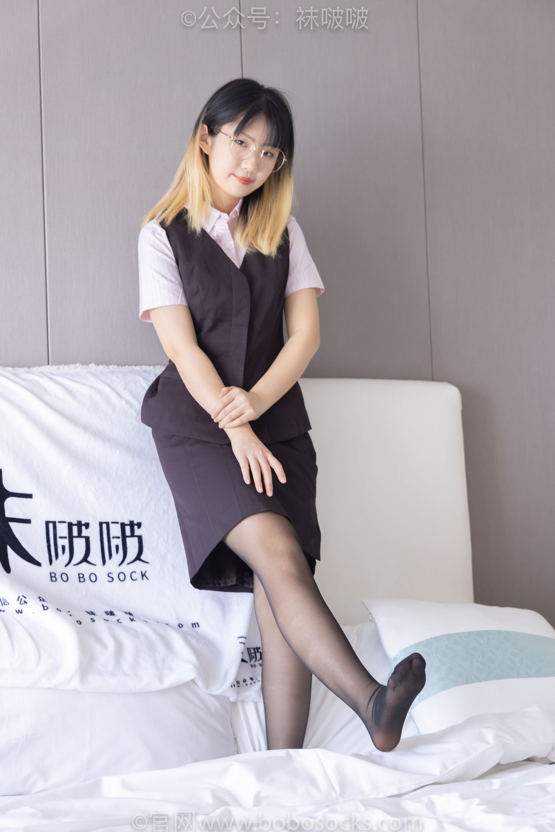 BoBoSocks袜啵啵 No.065 砂糖-招行制服、高跟鞋、黑丝