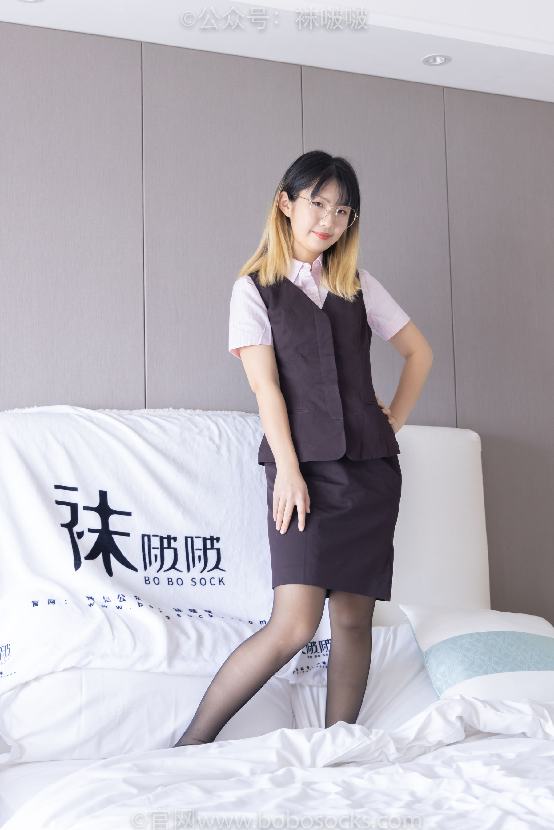 BoBoSocks袜啵啵 No.065 砂糖-招行制服、高跟鞋、黑丝