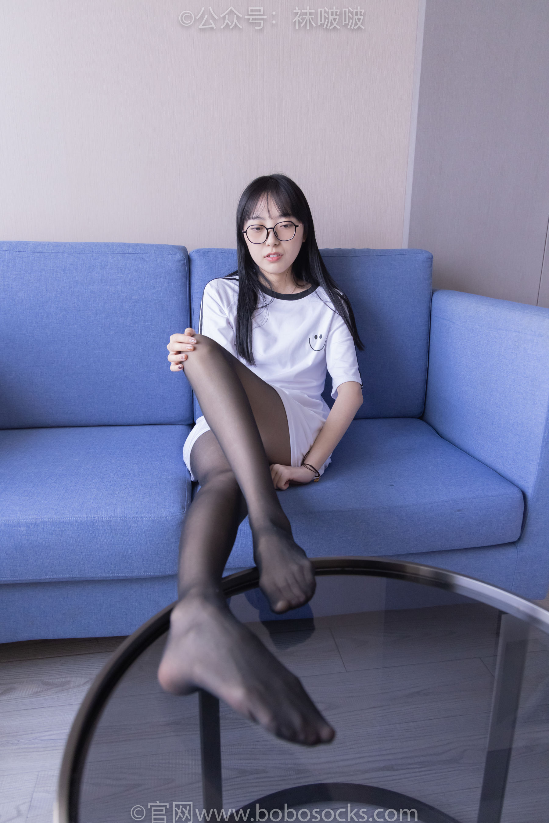 BoBoSocks袜啵啵 No.067 稚予-匡威帆布鞋、黑丝