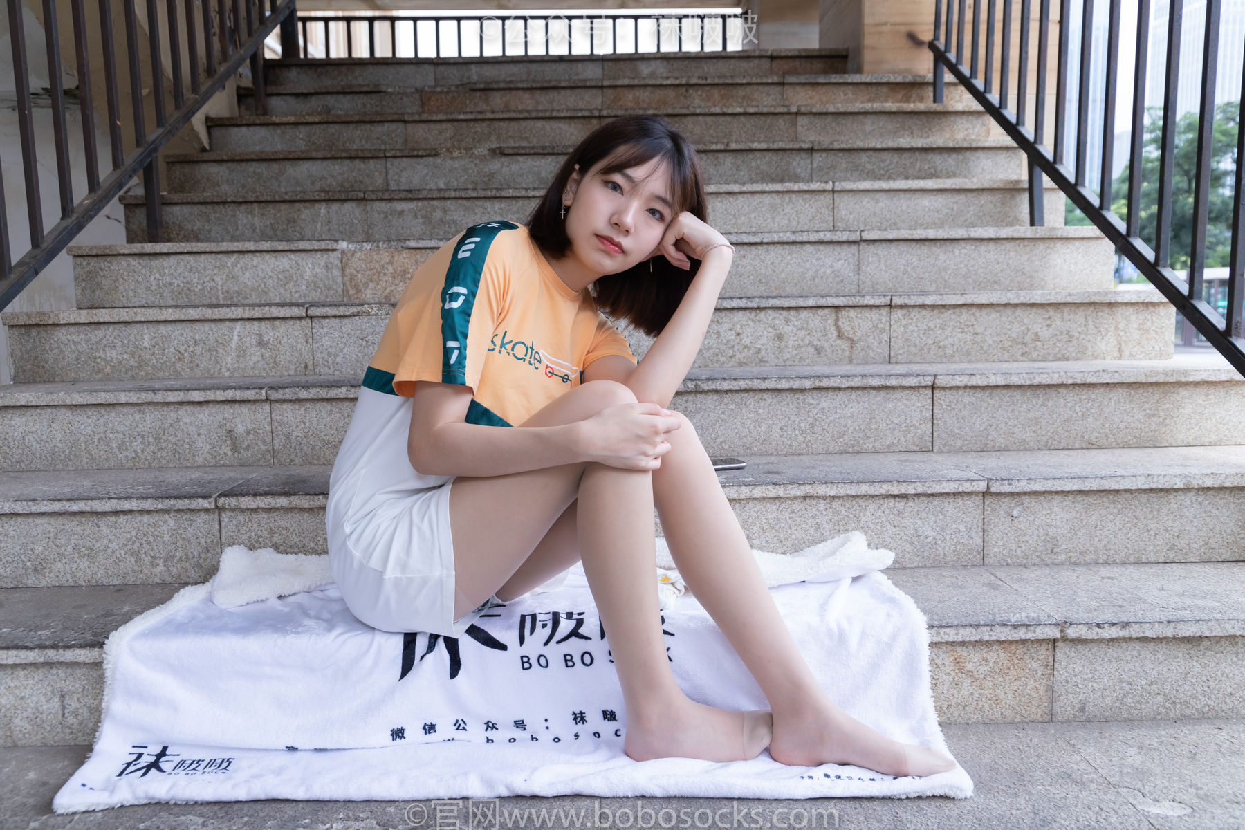BoBoSocks袜啵啵 No.069 小甜豆-vans板鞋、白棉袜、肉丝