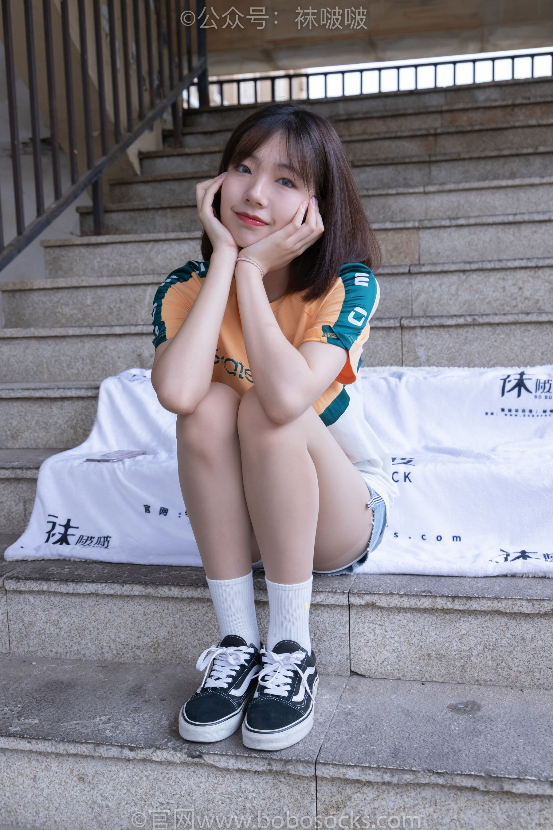 BoBoSocks袜啵啵 No.069 小甜豆-vans板鞋、白棉袜、肉丝