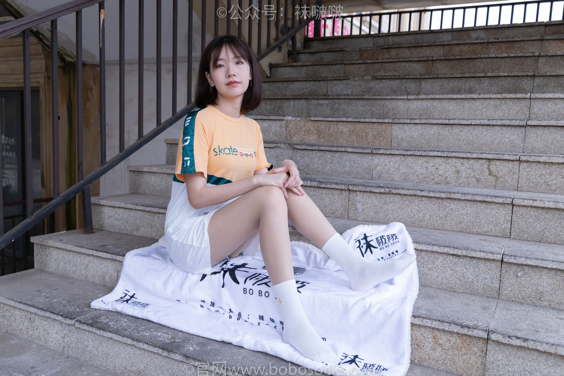 BoBoSocks袜啵啵 No.069 小甜豆-vans板鞋、白棉袜、肉丝