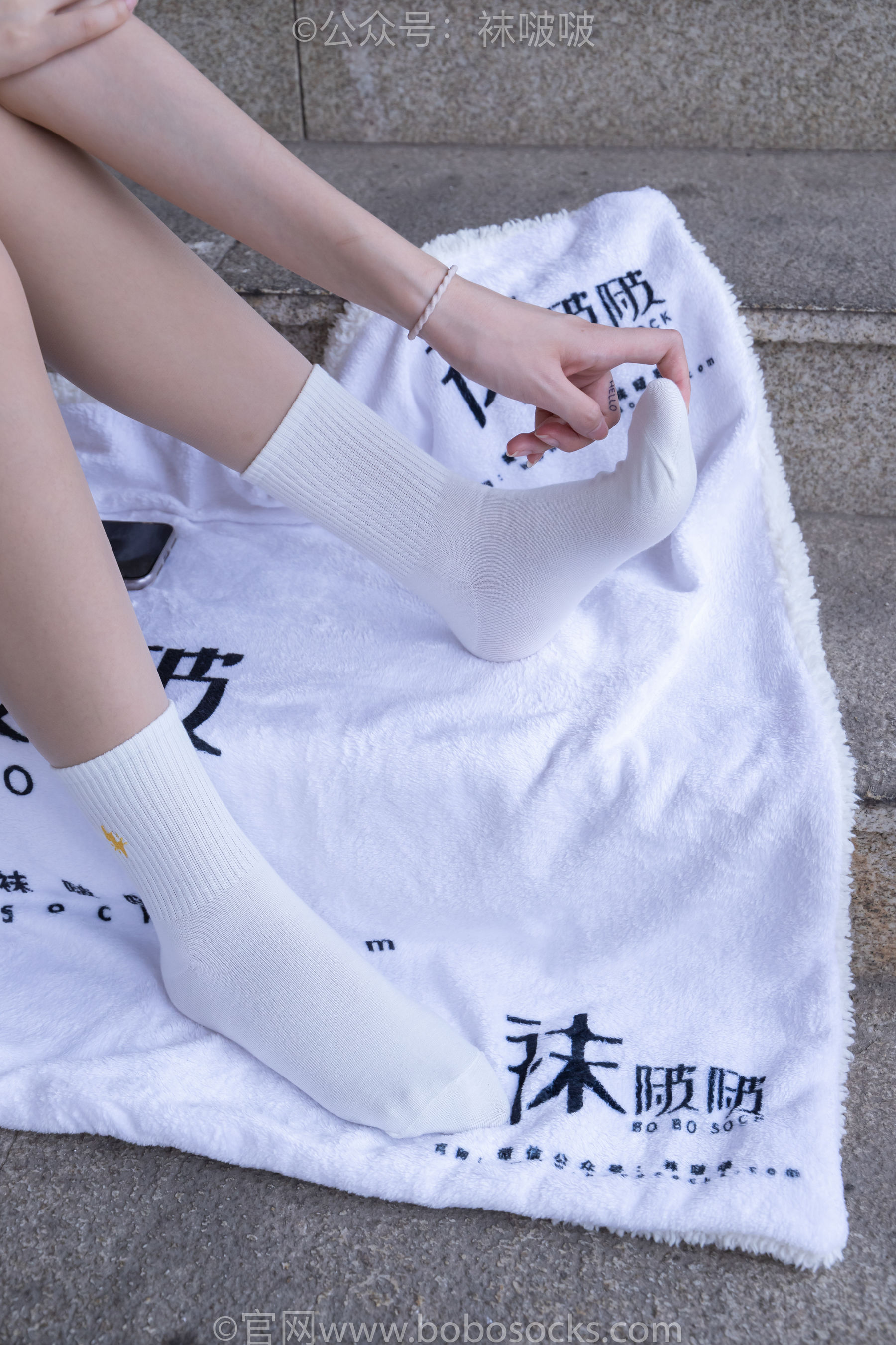 BoBoSocks袜啵啵 No.069 小甜豆-vans板鞋、白棉袜、肉丝