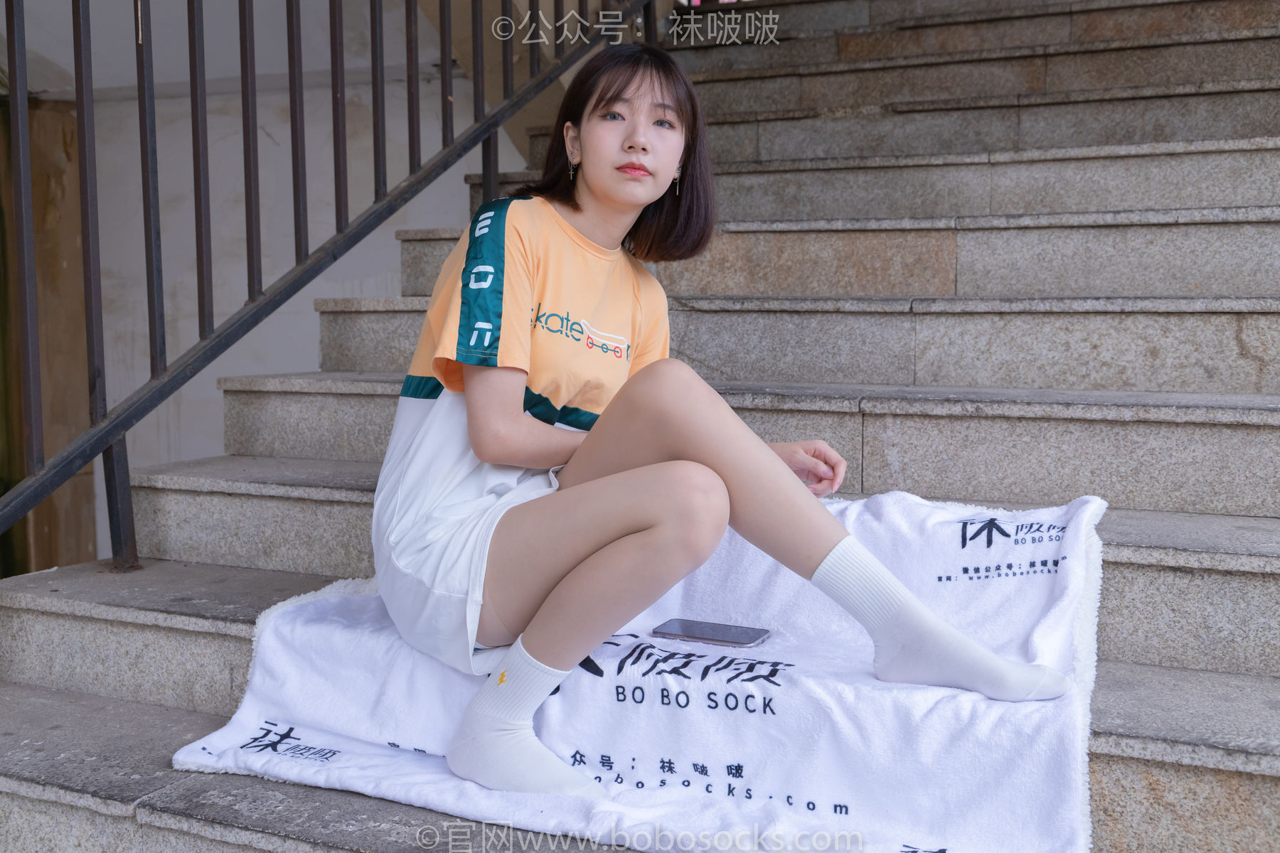 BoBoSocks袜啵啵 No.069 小甜豆-vans板鞋、白棉袜、肉丝