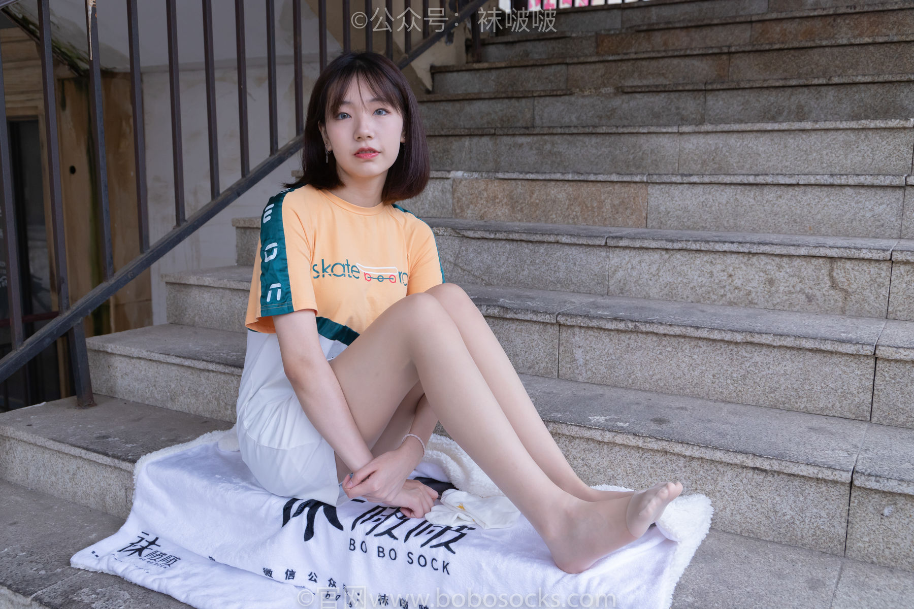BoBoSocks袜啵啵 No.069 小甜豆-vans板鞋、白棉袜、肉丝