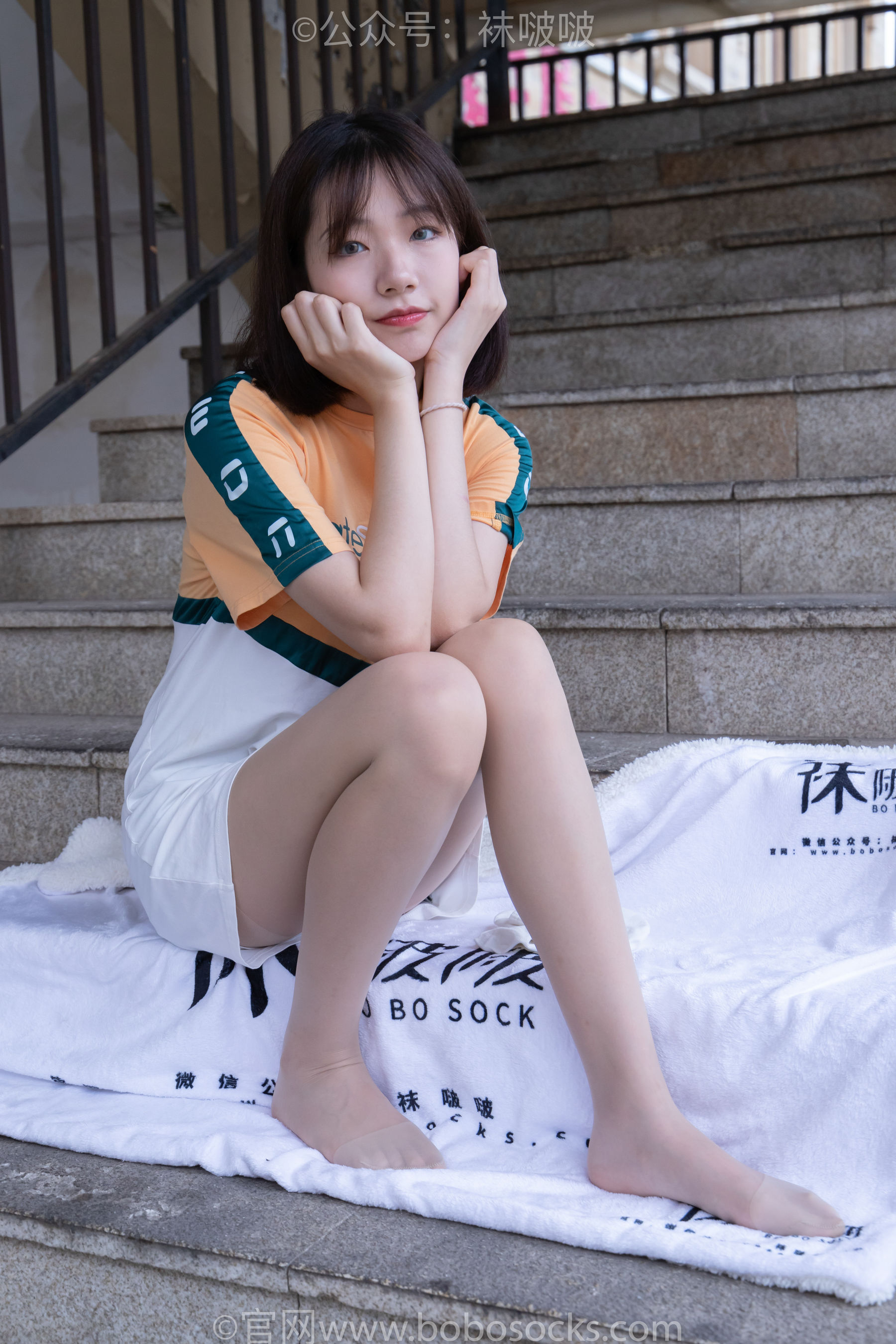 BoBoSocks袜啵啵 No.069 小甜豆-vans板鞋、白棉袜、肉丝