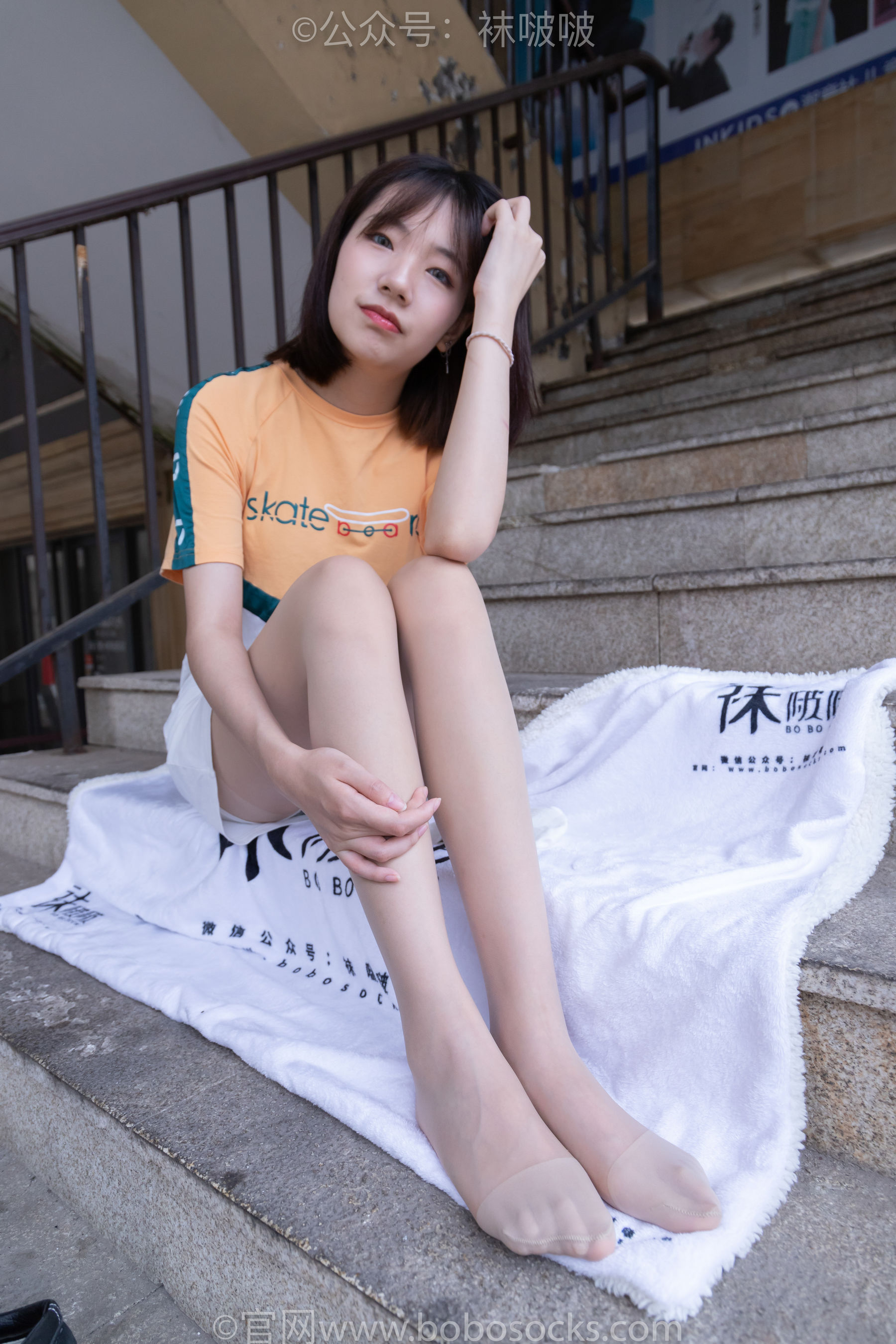 BoBoSocks袜啵啵 No.069 小甜豆-vans板鞋、白棉袜、肉丝