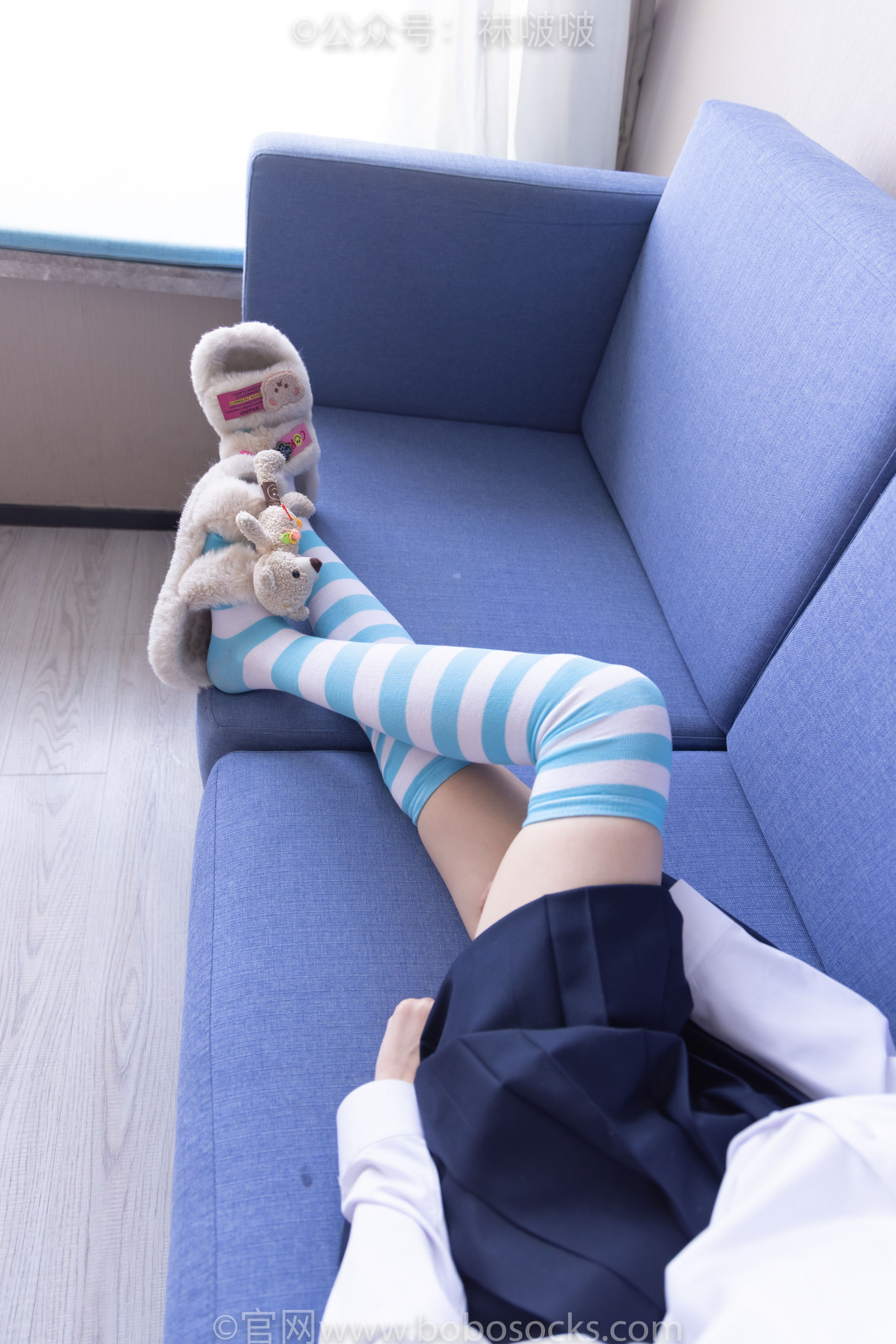 BoBoSocks袜啵啵 No.070 稚予-皮鞋、拖鞋、过膝袜、白棉袜
