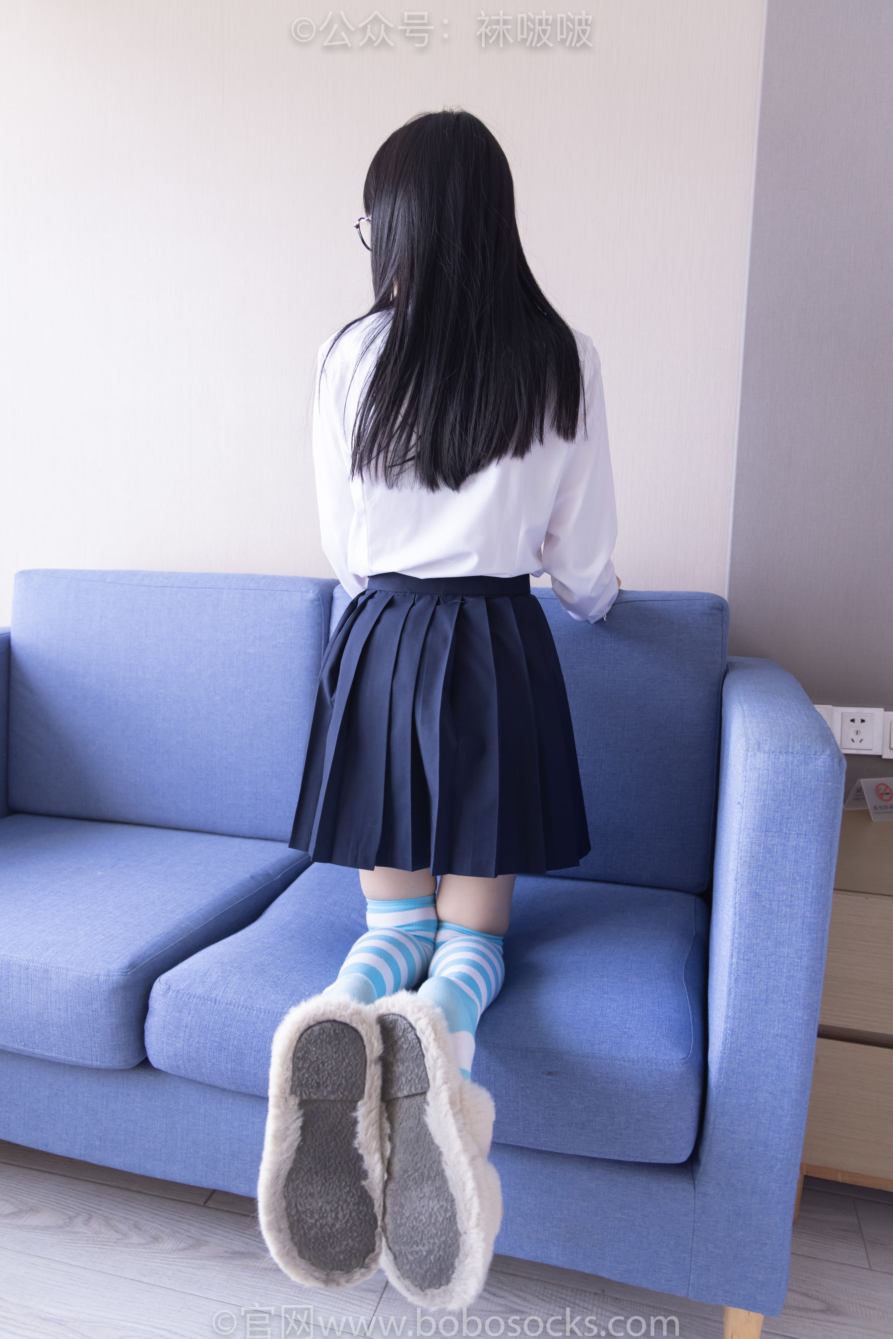 BoBoSocks袜啵啵 No.070 稚予-皮鞋、拖鞋、过膝袜、白棉袜
