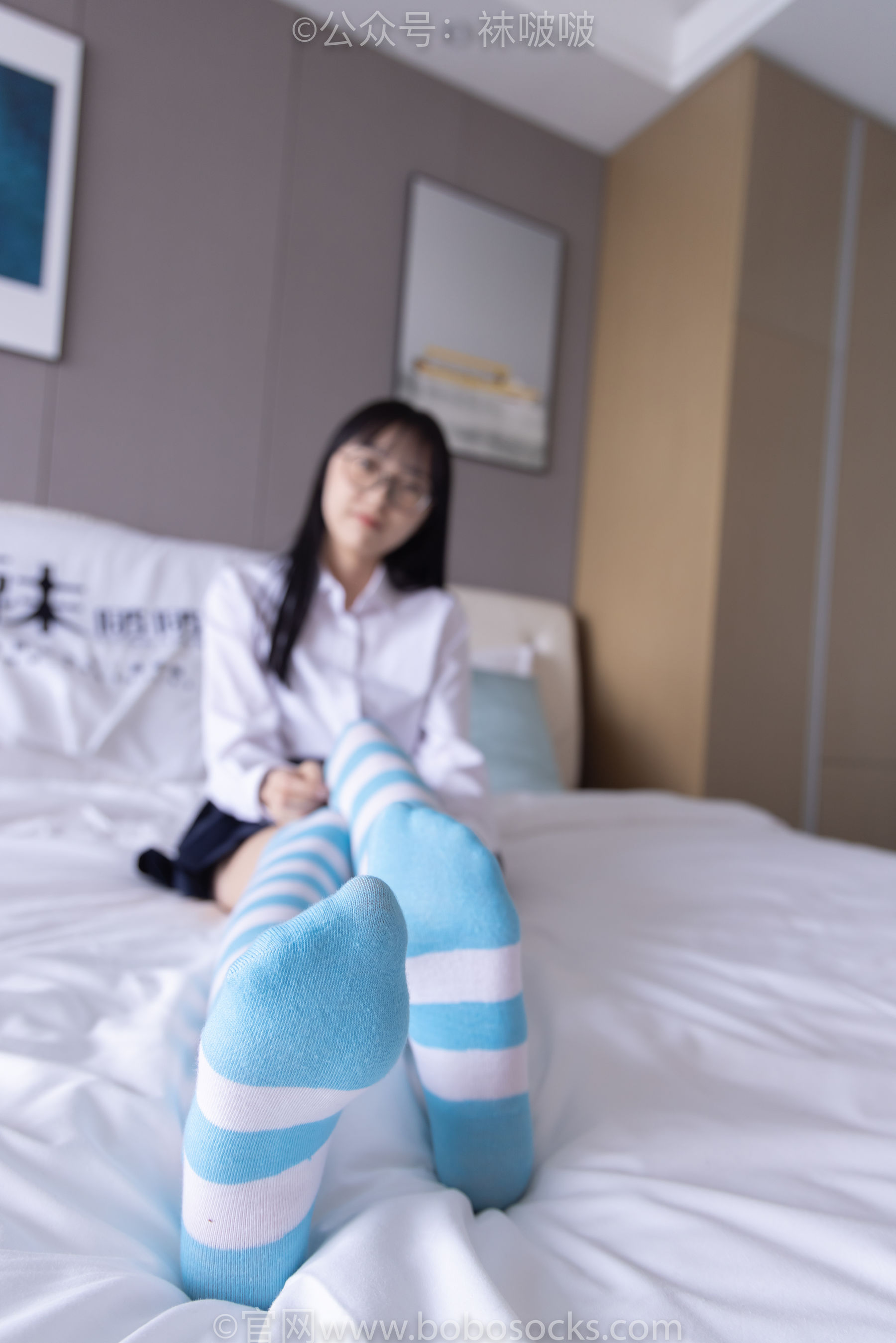 BoBoSocks袜啵啵 No.070 稚予-皮鞋、拖鞋、过膝袜、白棉袜