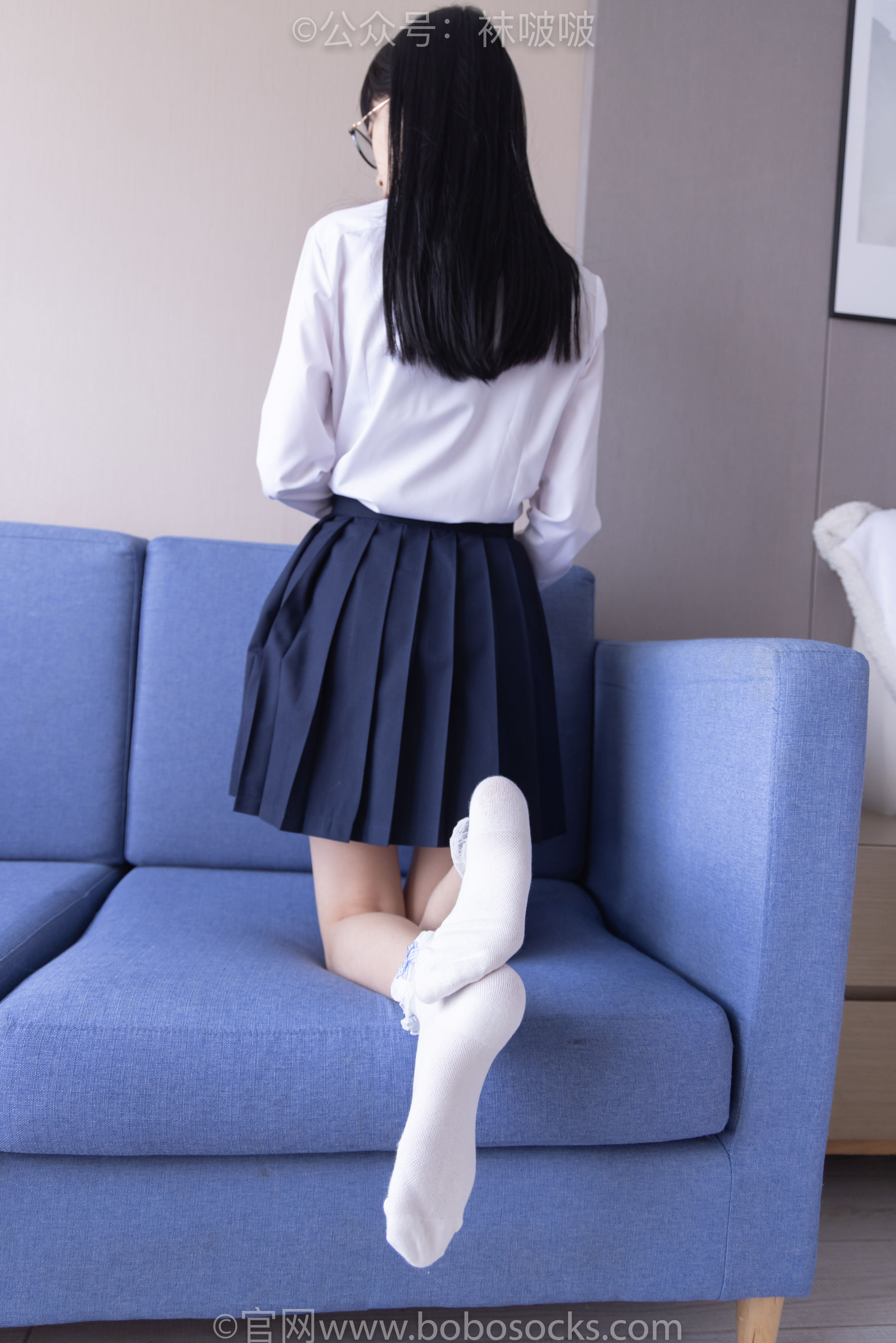 BoBoSocks袜啵啵 No.070 稚予-皮鞋、拖鞋、过膝袜、白棉袜
