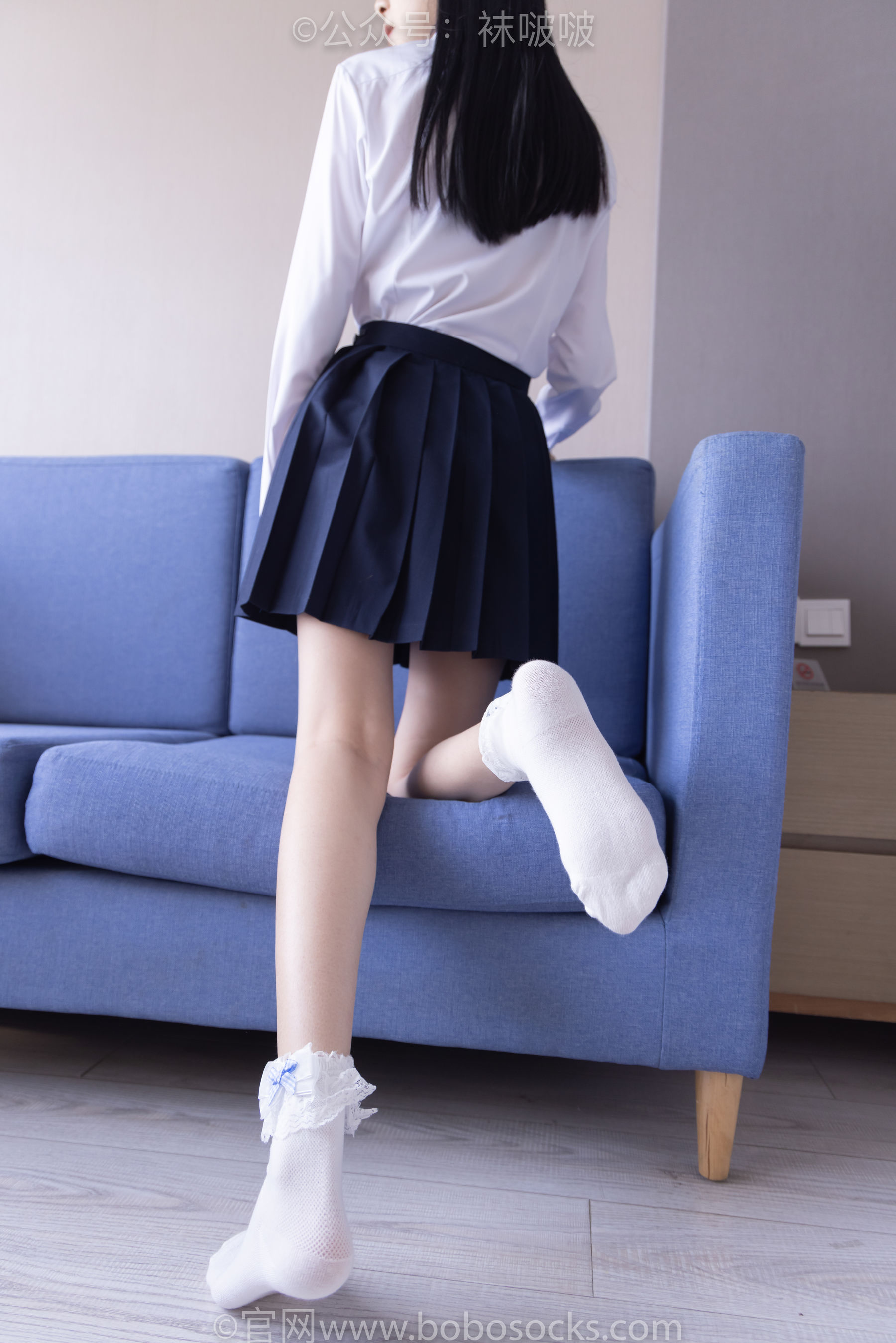 BoBoSocks袜啵啵 No.070 稚予-皮鞋、拖鞋、过膝袜、白棉袜