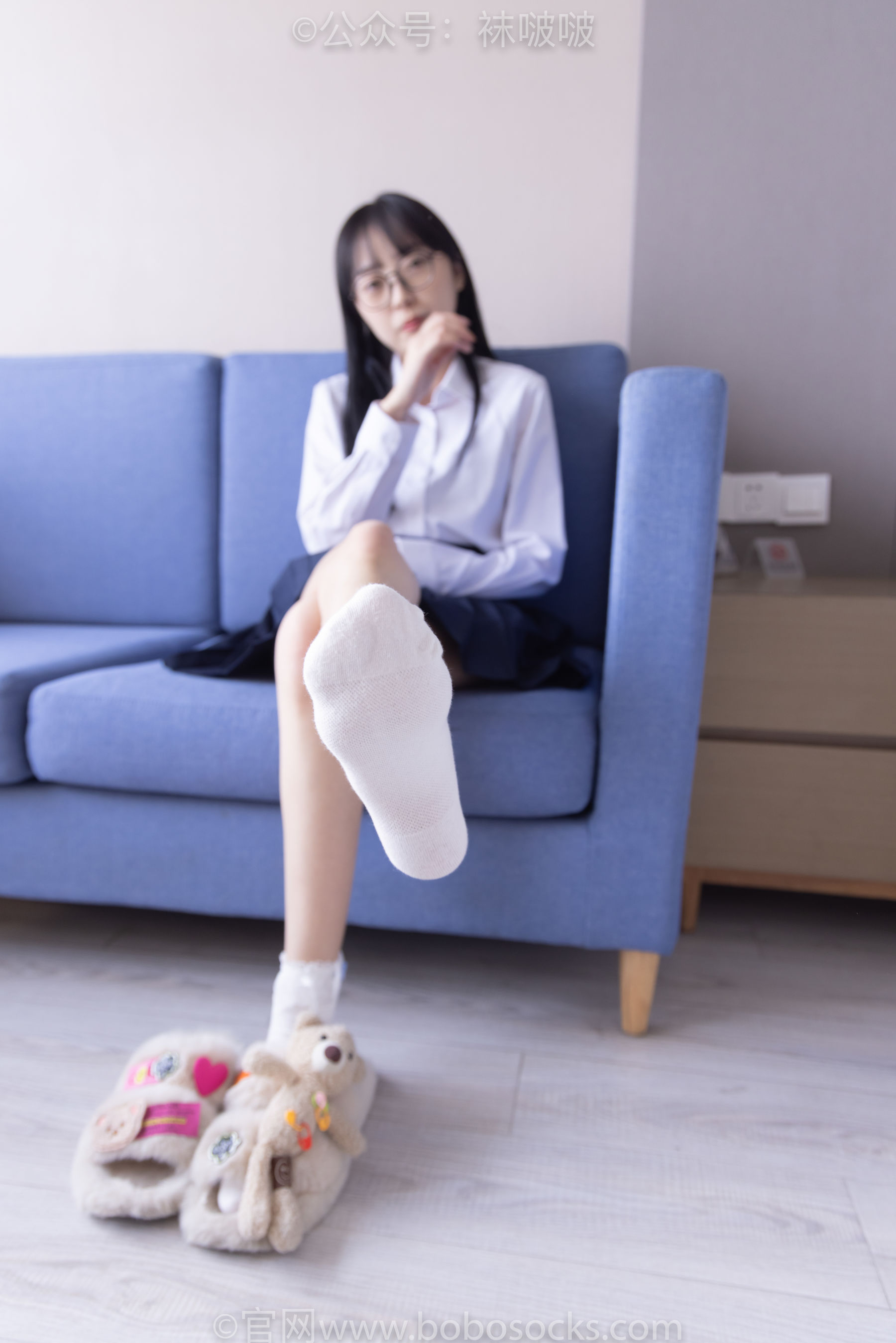 BoBoSocks袜啵啵 No.070 稚予-皮鞋、拖鞋、过膝袜、白棉袜