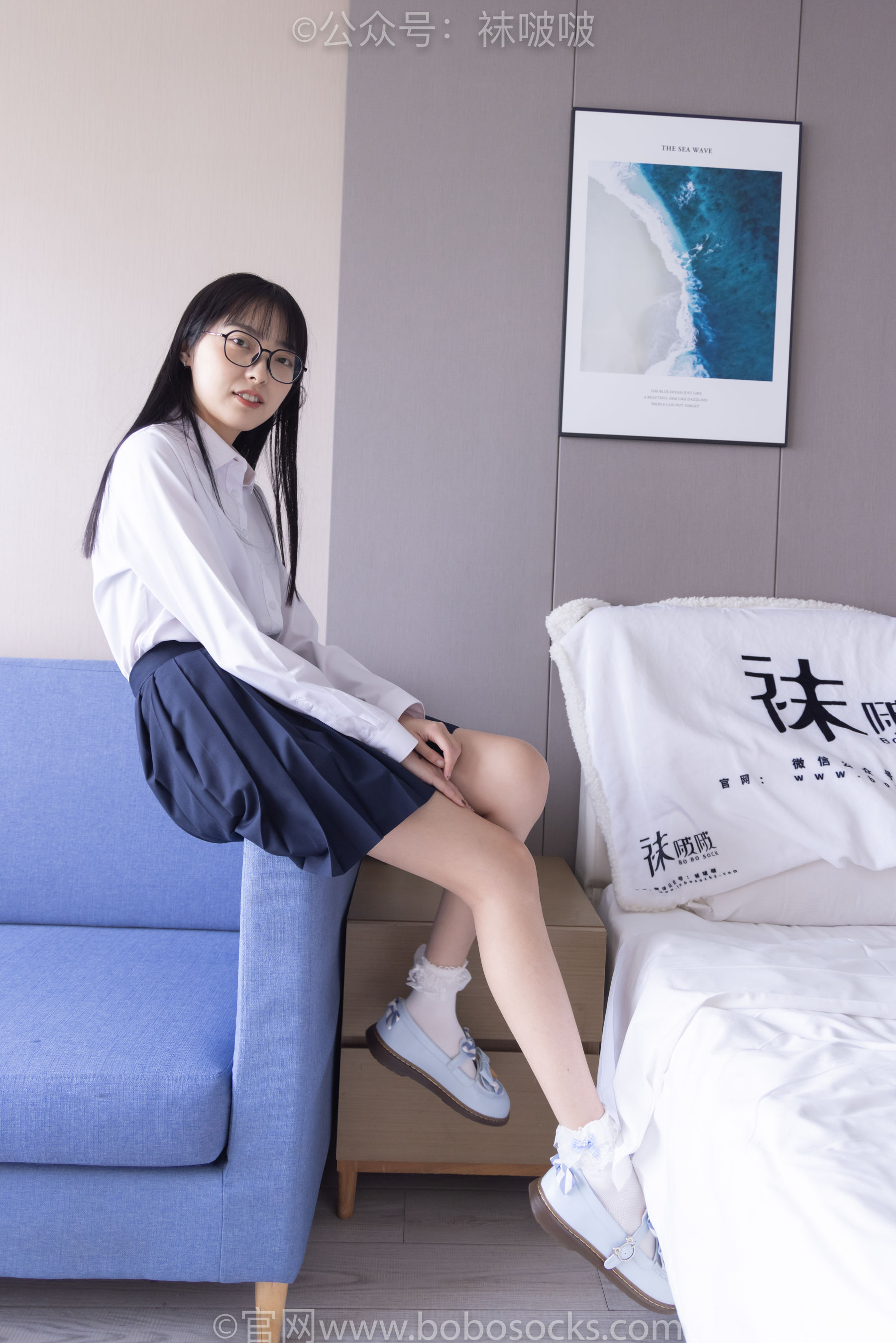 BoBoSocks袜啵啵 No.070 稚予-皮鞋、拖鞋、过膝袜、白棉袜