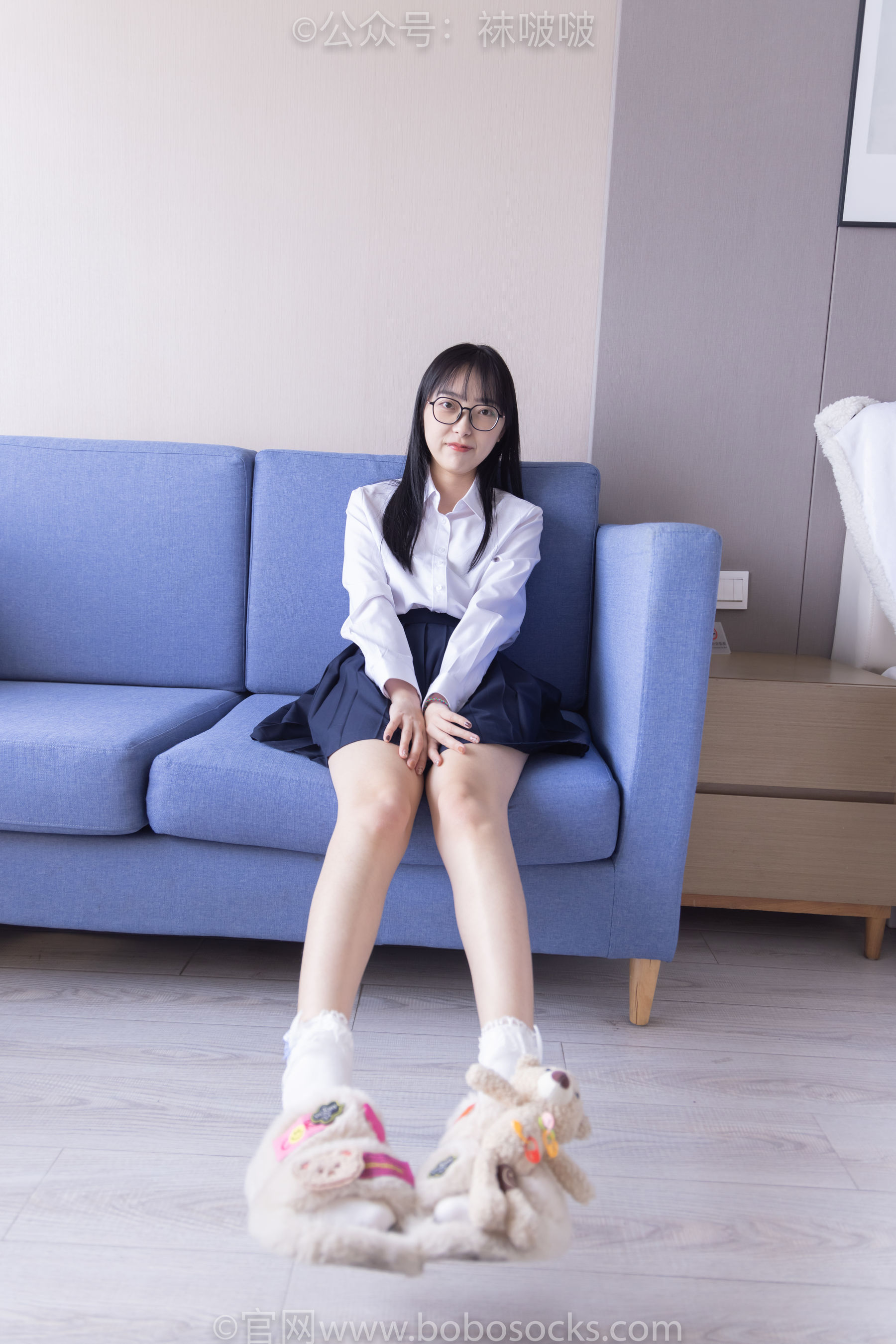 BoBoSocks袜啵啵 No.070 稚予-皮鞋、拖鞋、过膝袜、白棉袜