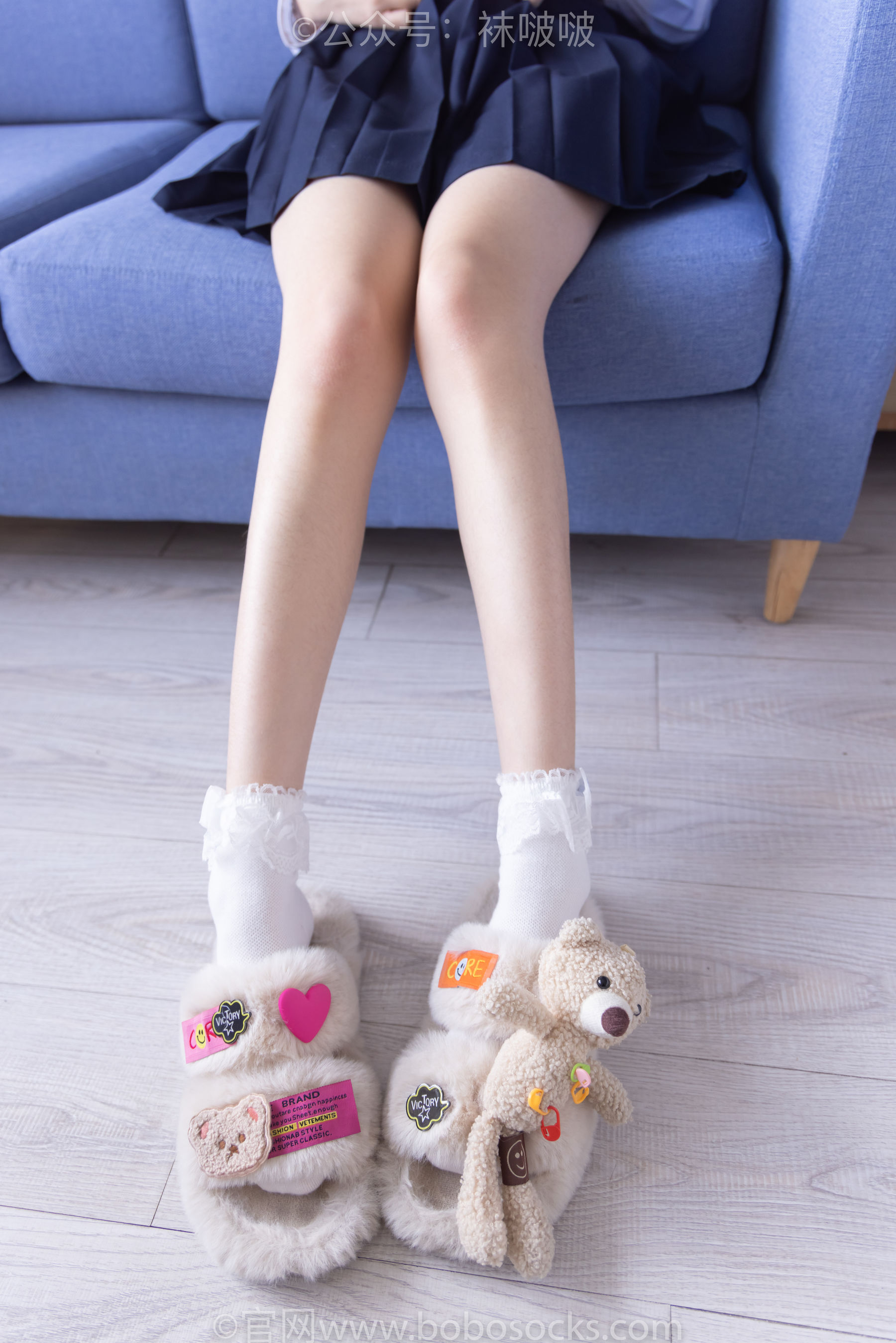 BoBoSocks袜啵啵 No.070 稚予-皮鞋、拖鞋、过膝袜、白棉袜