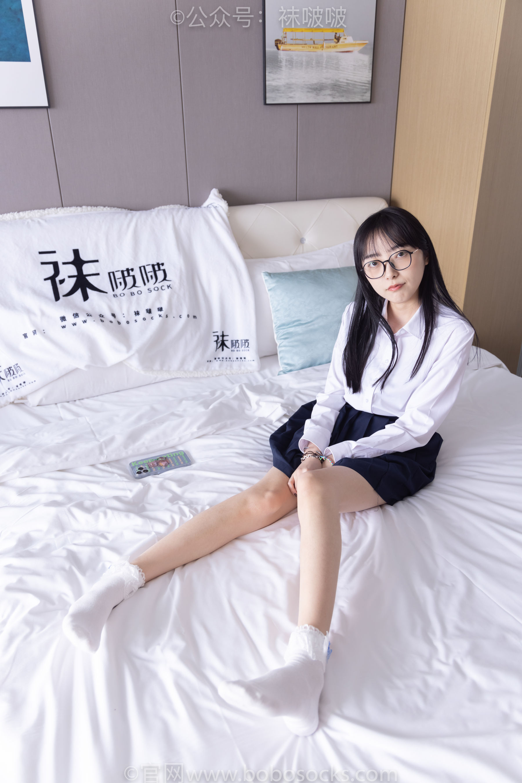 BoBoSocks袜啵啵 No.070 稚予-皮鞋、拖鞋、过膝袜、白棉袜