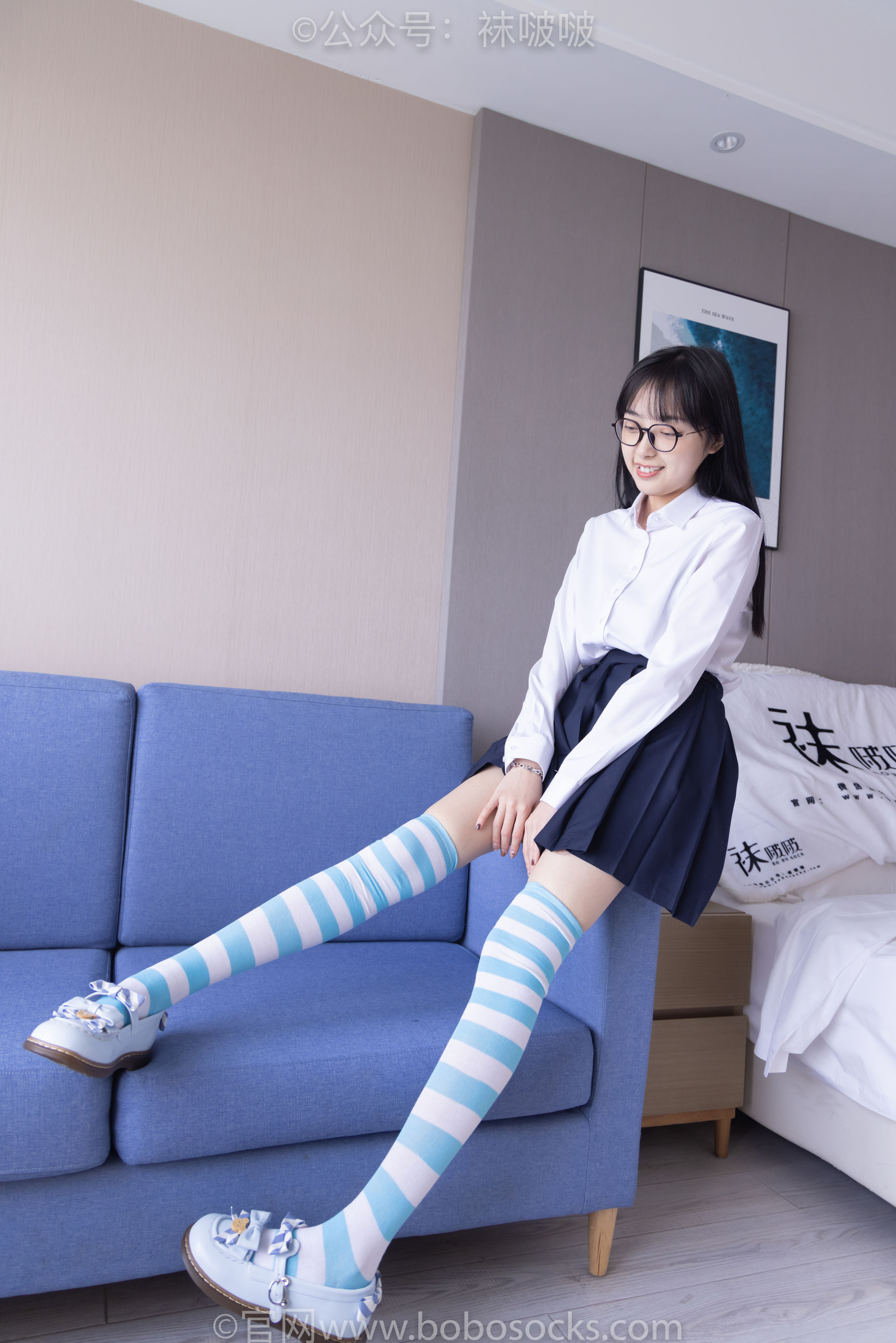 BoBoSocks袜啵啵 No.070 稚予-皮鞋、拖鞋、过膝袜、白棉袜
