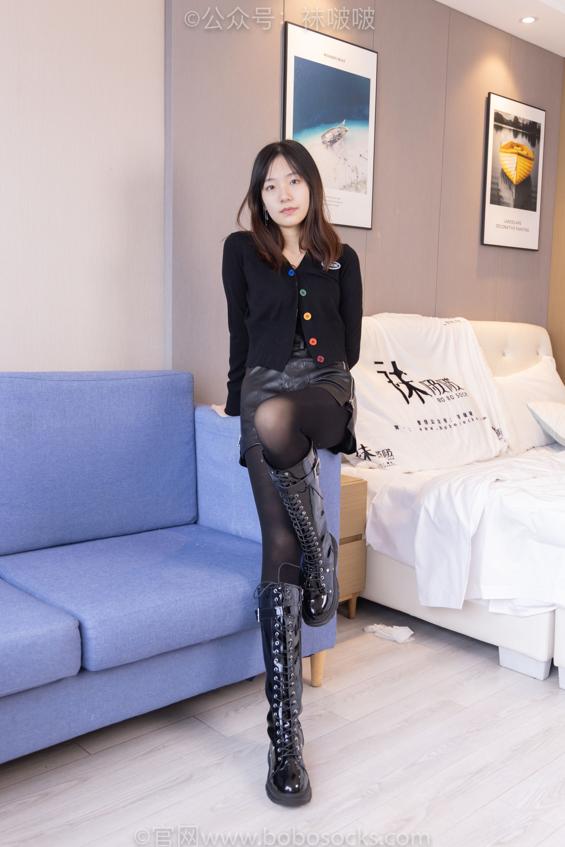 BoBoSocks袜啵啵 No.072 小甜豆-两双长靴、厚黑丝、厚肉丝