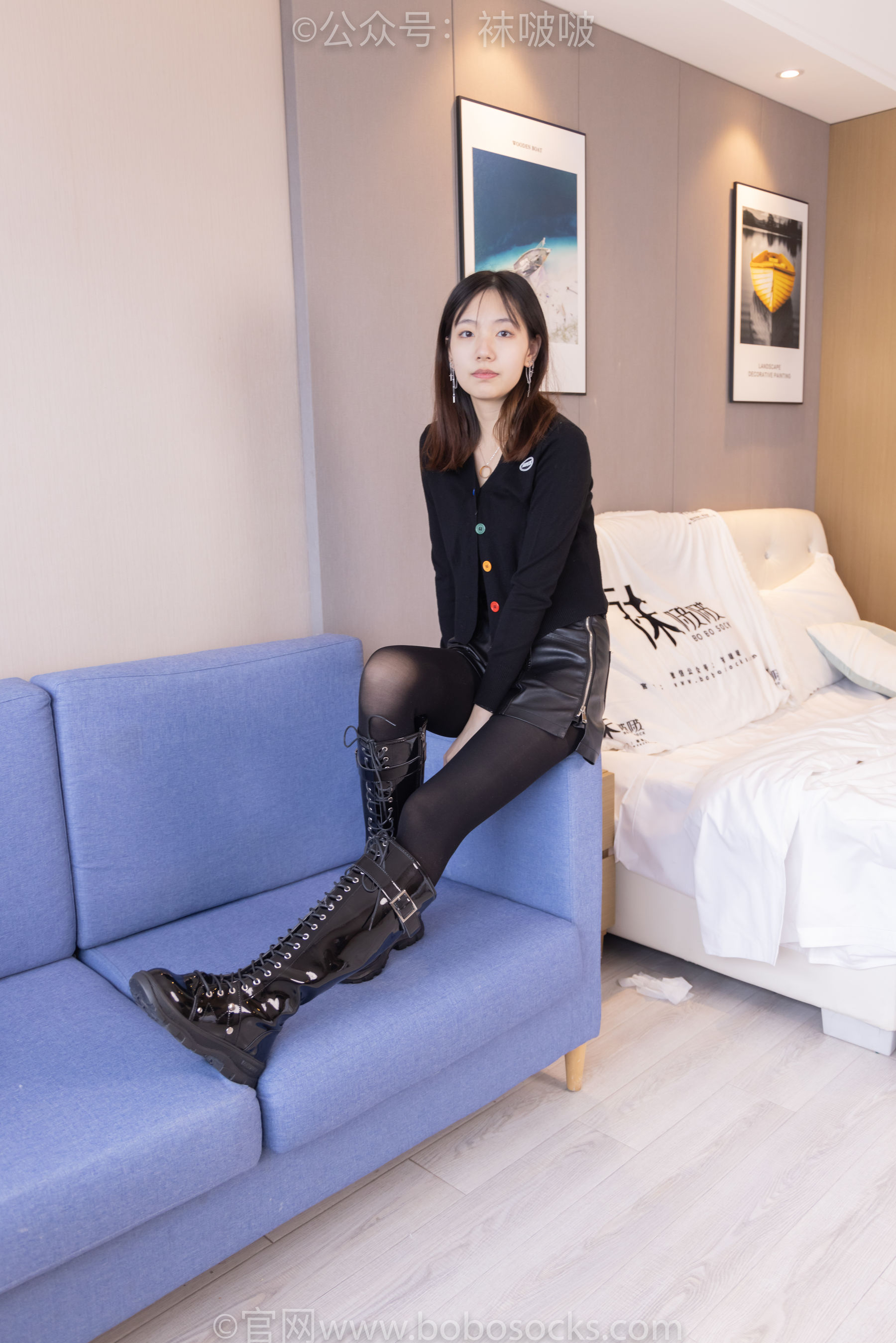 BoBoSocks袜啵啵 No.072 小甜豆-两双长靴、厚黑丝、厚肉丝