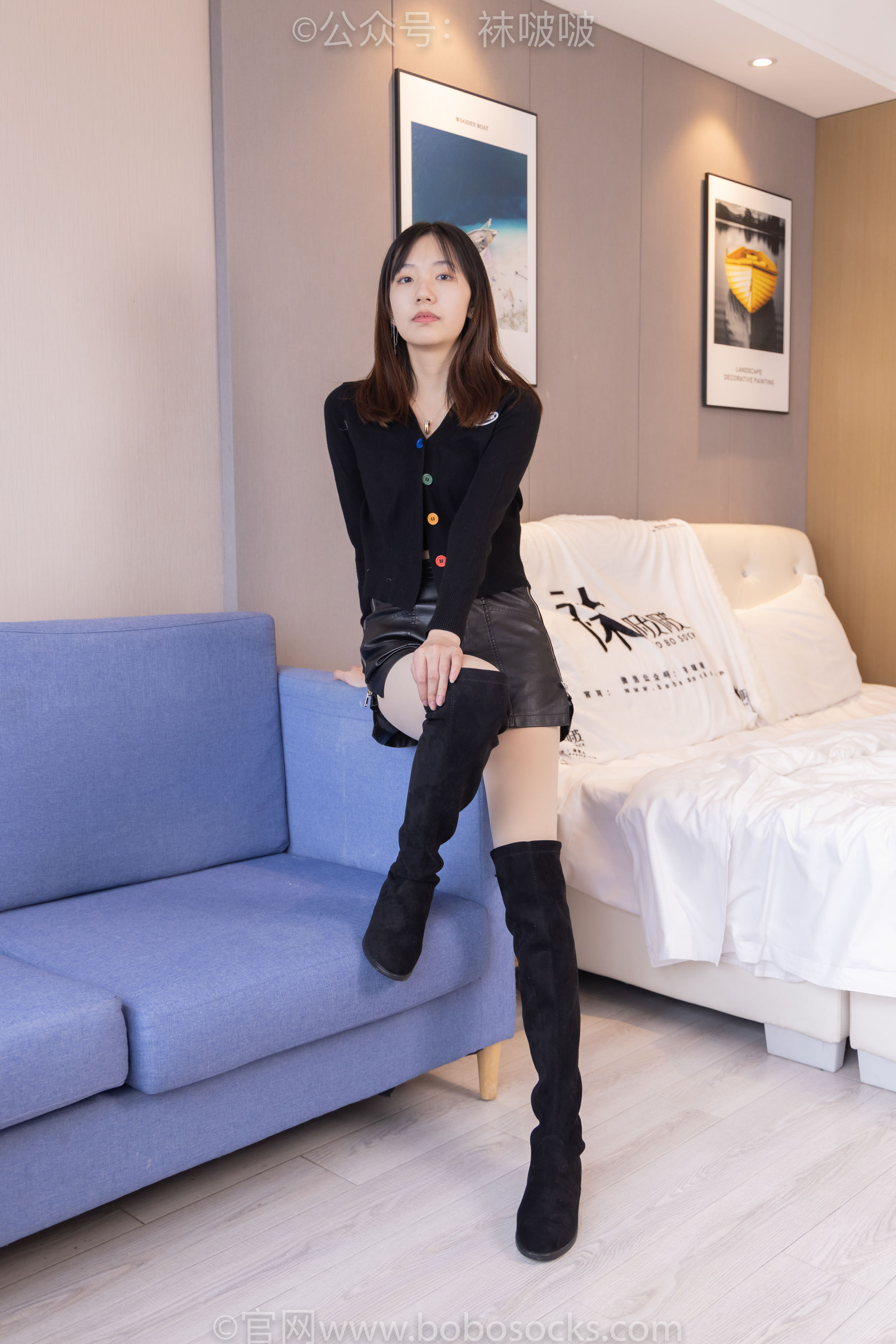 BoBoSocks袜啵啵 No.072 小甜豆-两双长靴、厚黑丝、厚肉丝
