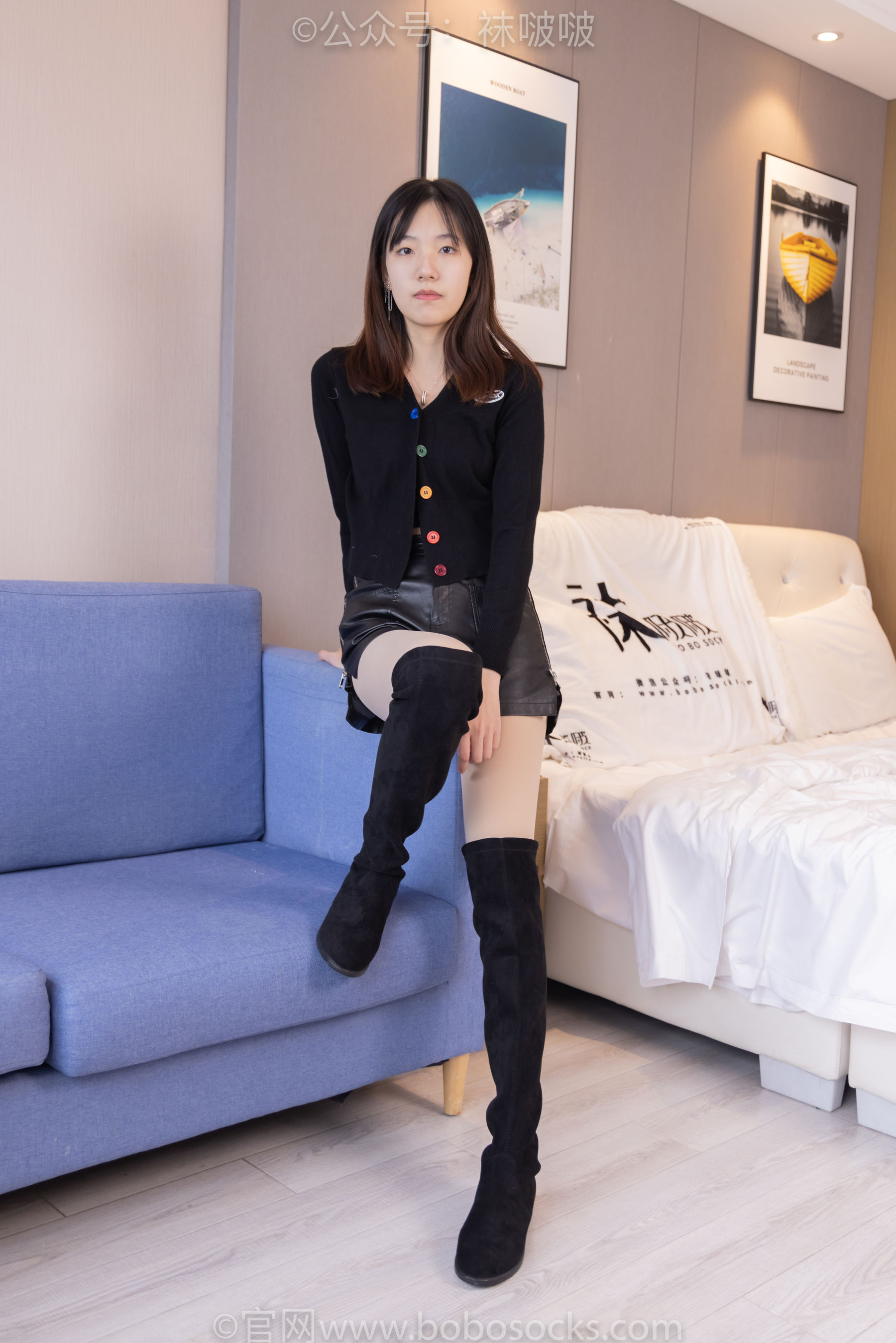 BoBoSocks袜啵啵 No.072 小甜豆-两双长靴、厚黑丝、厚肉丝
