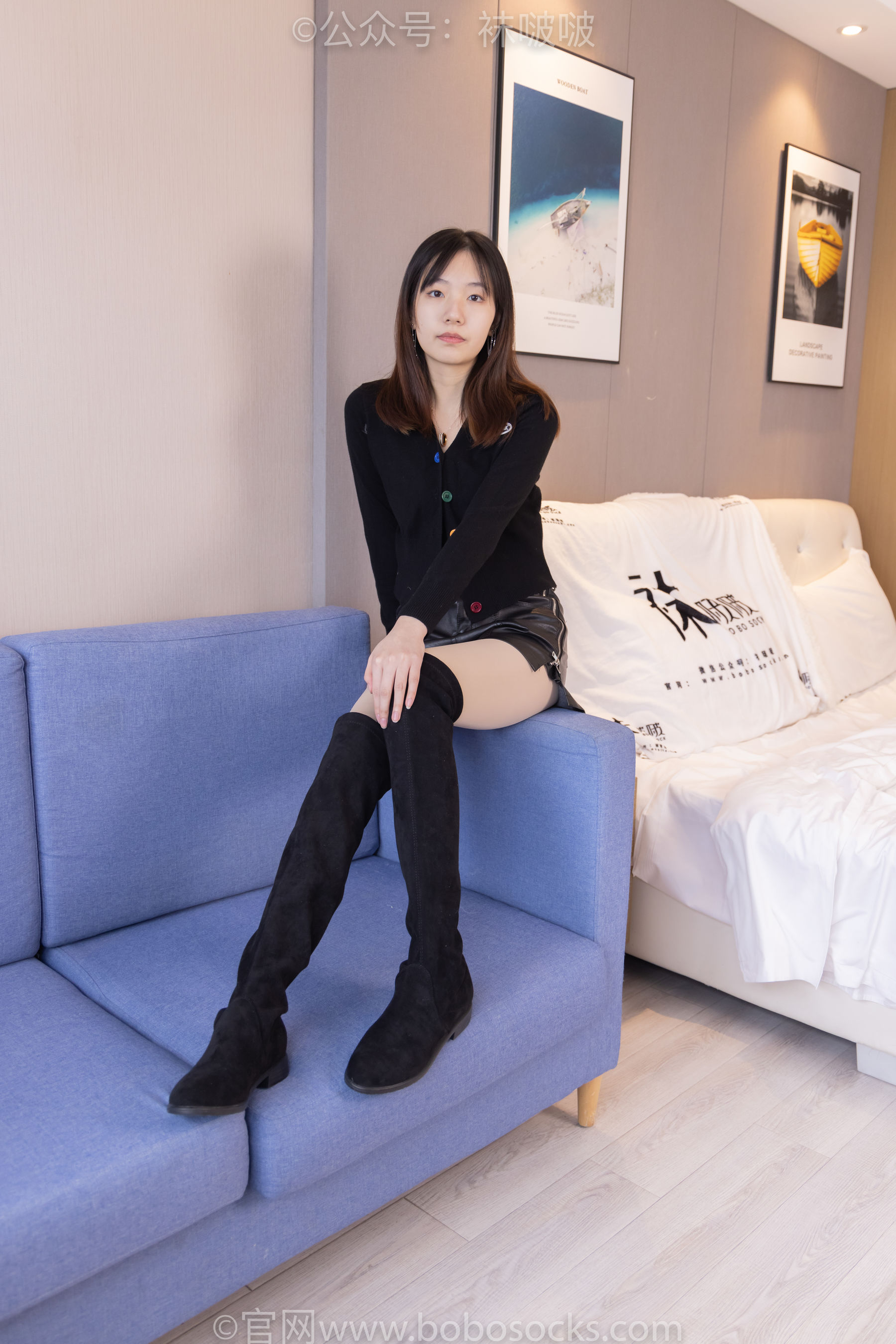 BoBoSocks袜啵啵 No.072 小甜豆-两双长靴、厚黑丝、厚肉丝