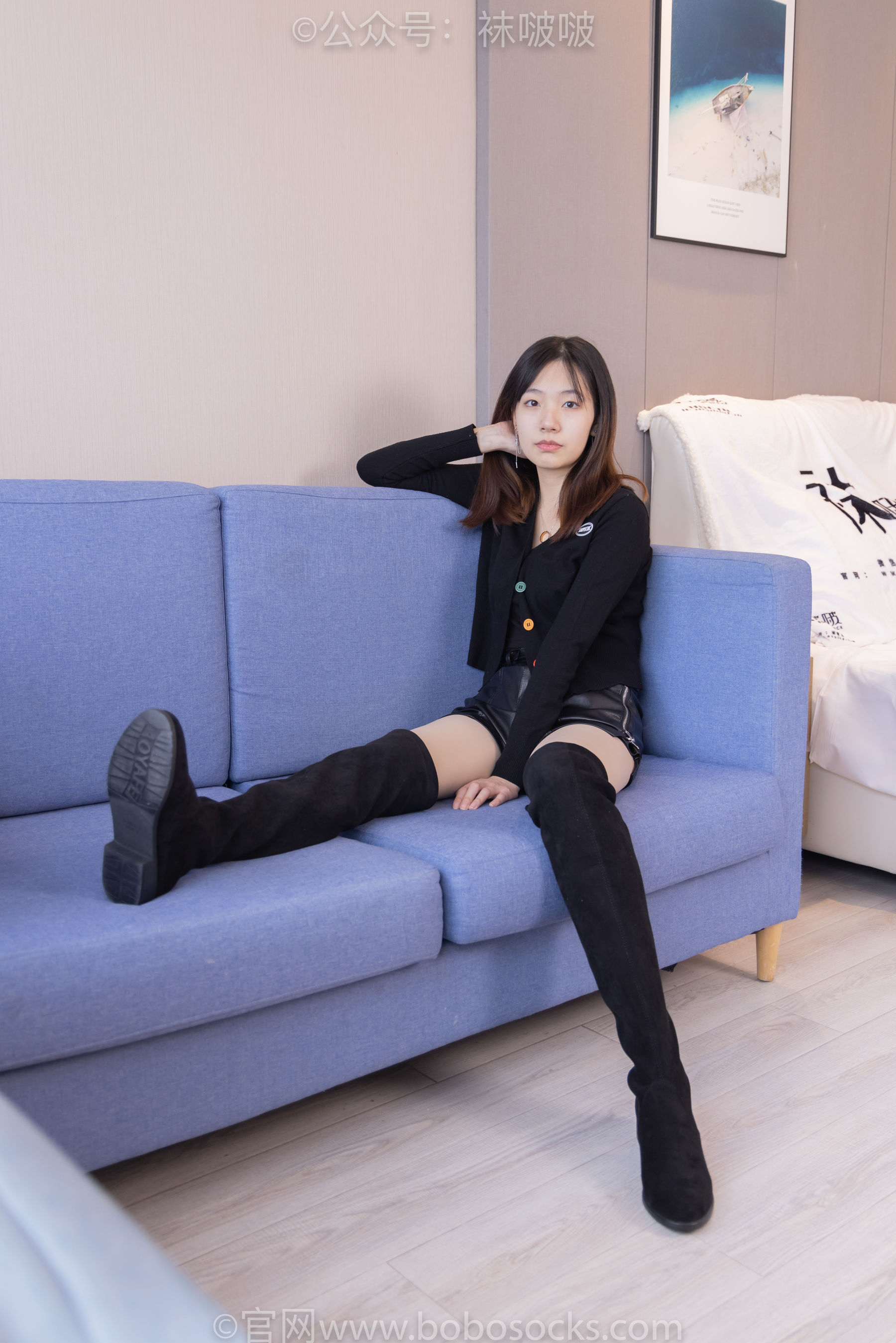 BoBoSocks袜啵啵 No.072 小甜豆-两双长靴、厚黑丝、厚肉丝