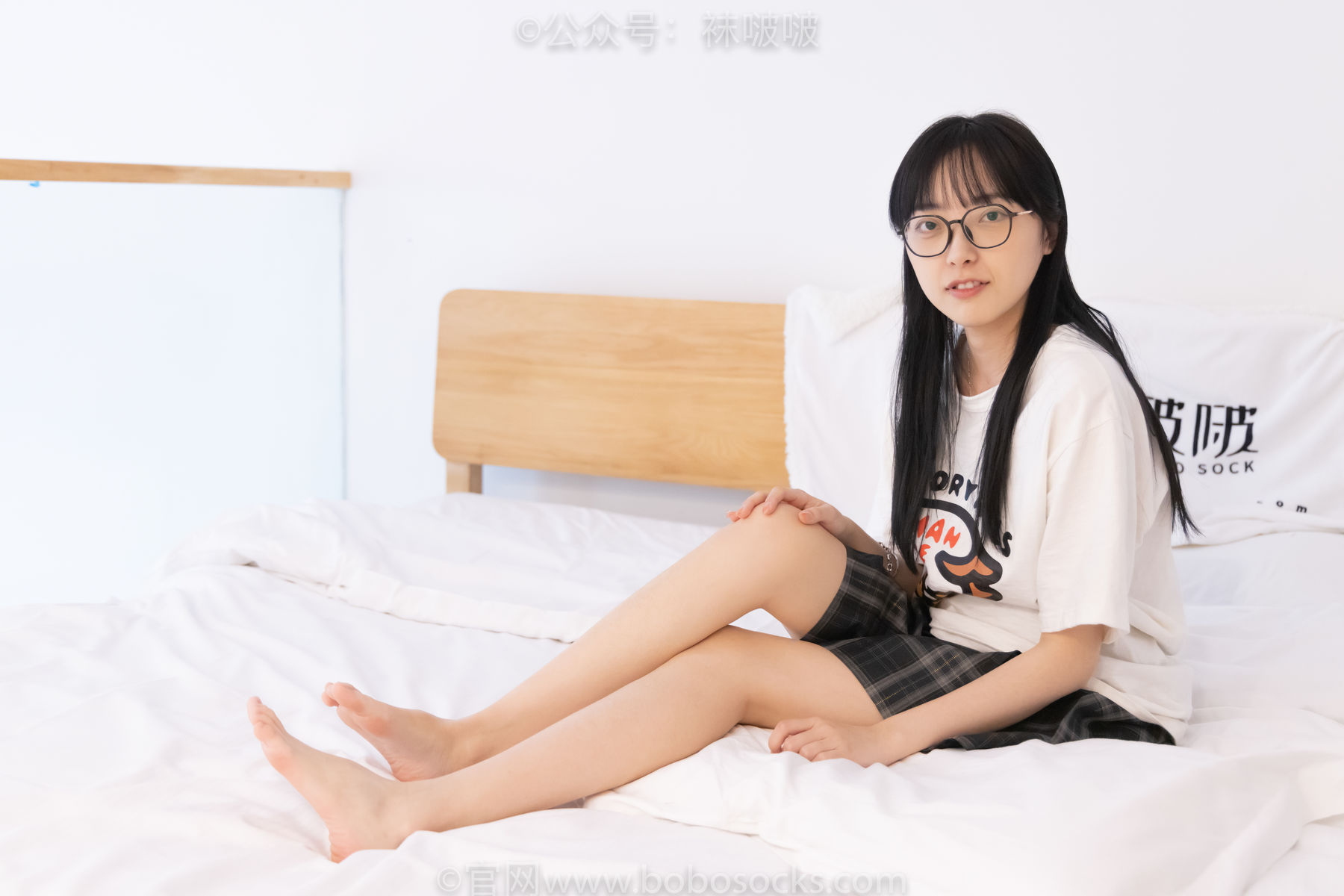 BoBoSocks袜啵啵 No.073 稚予-贝壳头、白棉袜、裸足