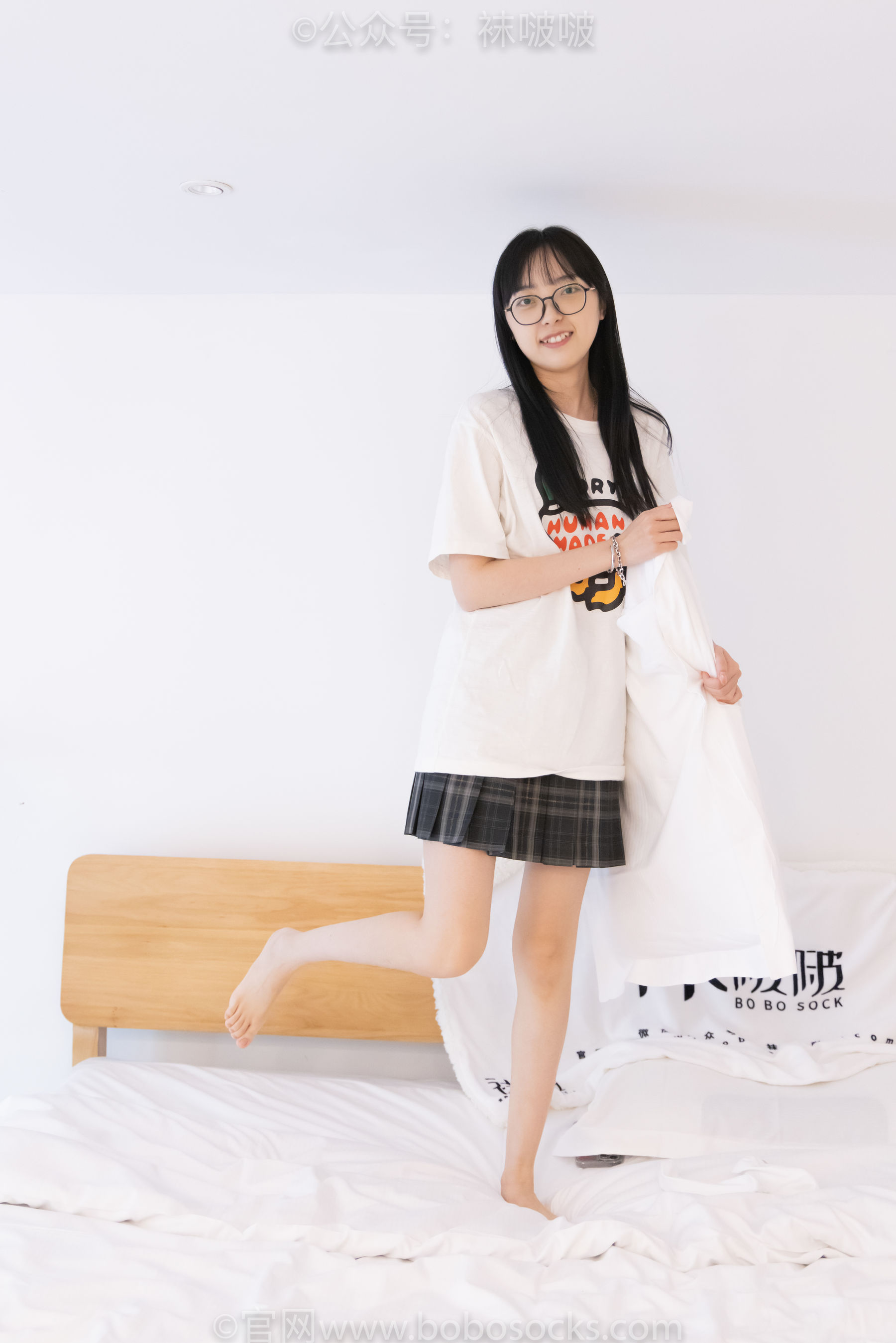 BoBoSocks袜啵啵 No.073 稚予-贝壳头、白棉袜、裸足
