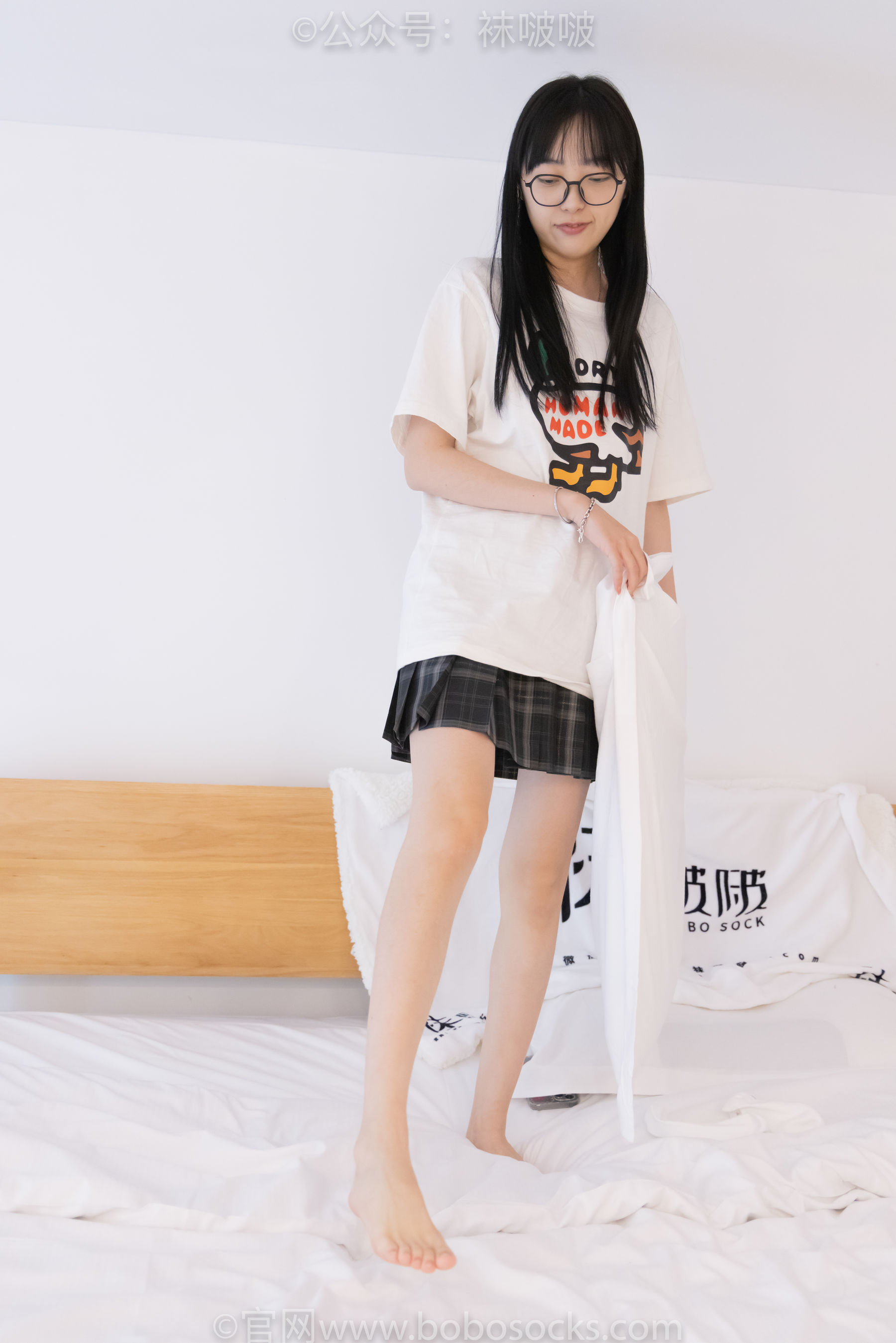 BoBoSocks袜啵啵 No.073 稚予-贝壳头、白棉袜、裸足