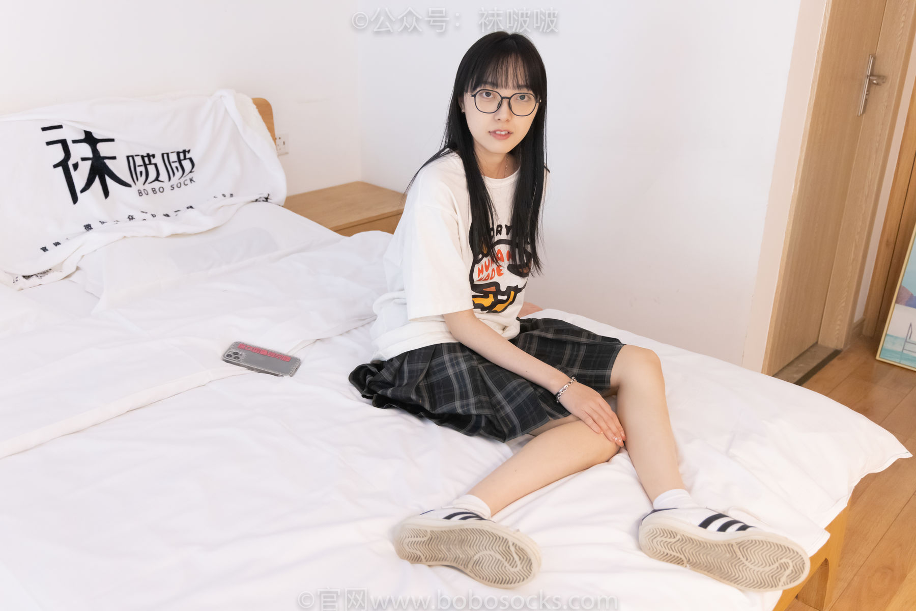 BoBoSocks袜啵啵 No.073 稚予-贝壳头、白棉袜、裸足