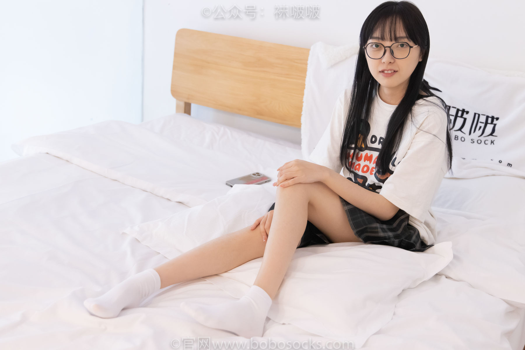 BoBoSocks袜啵啵 No.073 稚予-贝壳头、白棉袜、裸足