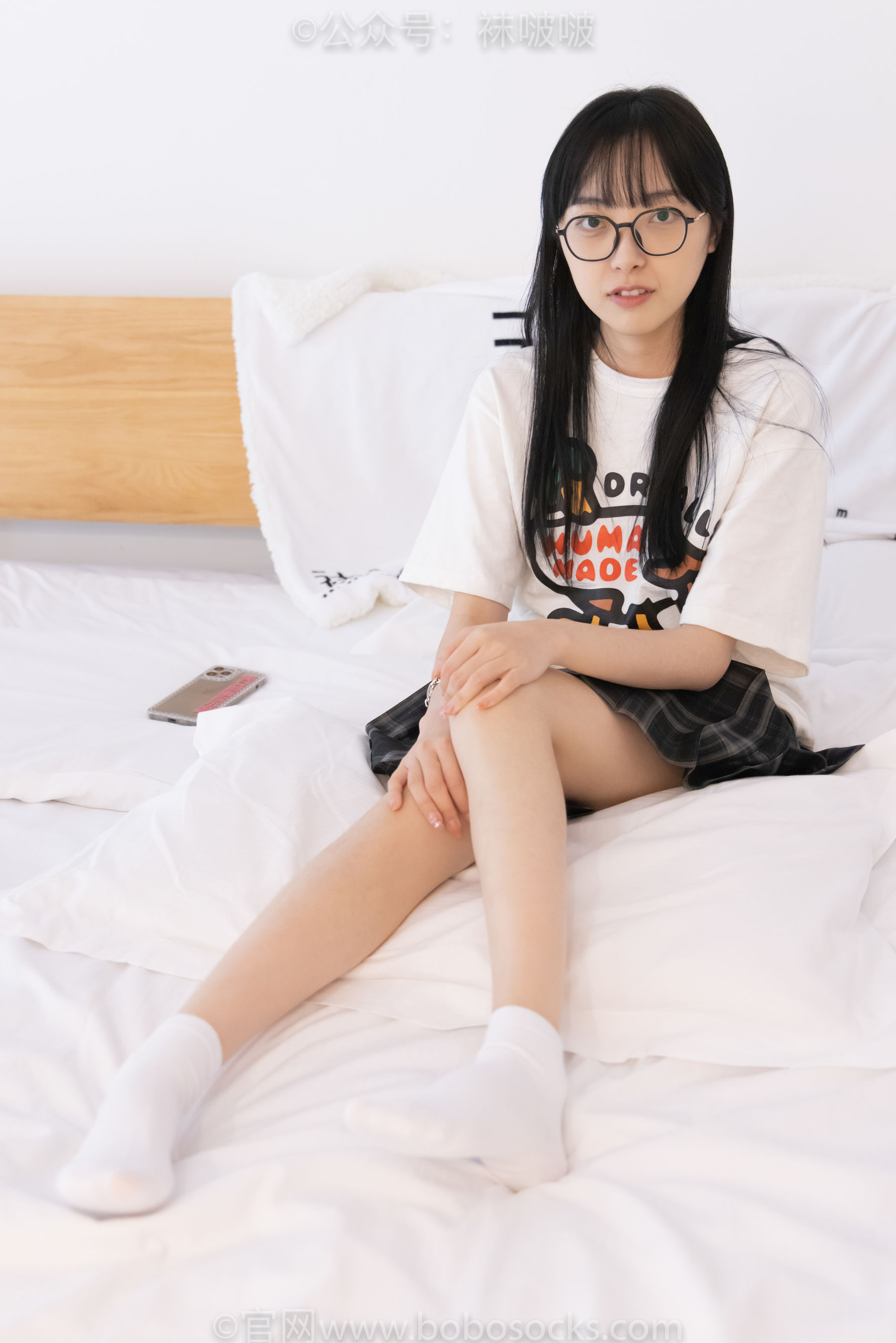 BoBoSocks袜啵啵 No.073 稚予-贝壳头、白棉袜、裸足