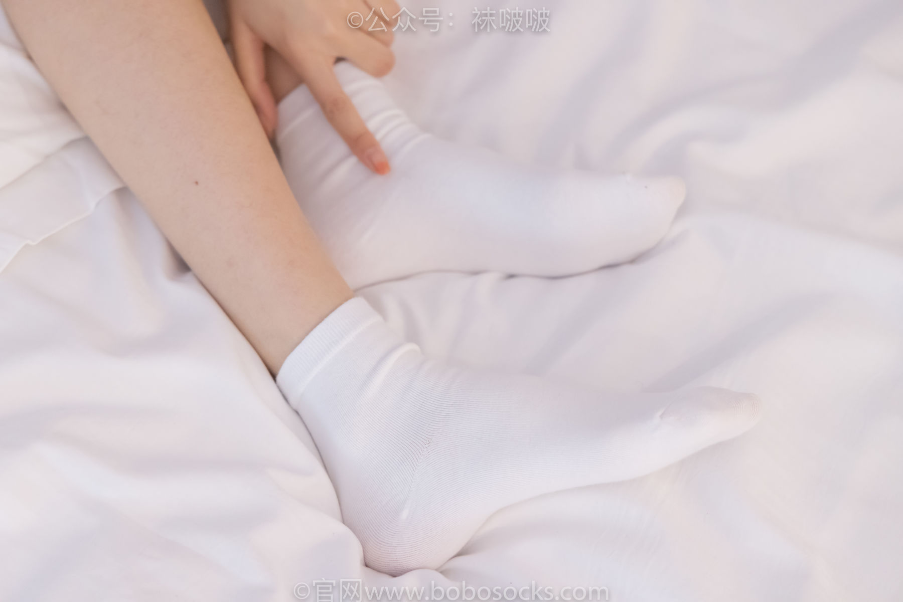 BoBoSocks袜啵啵 No.073 稚予-贝壳头、白棉袜、裸足