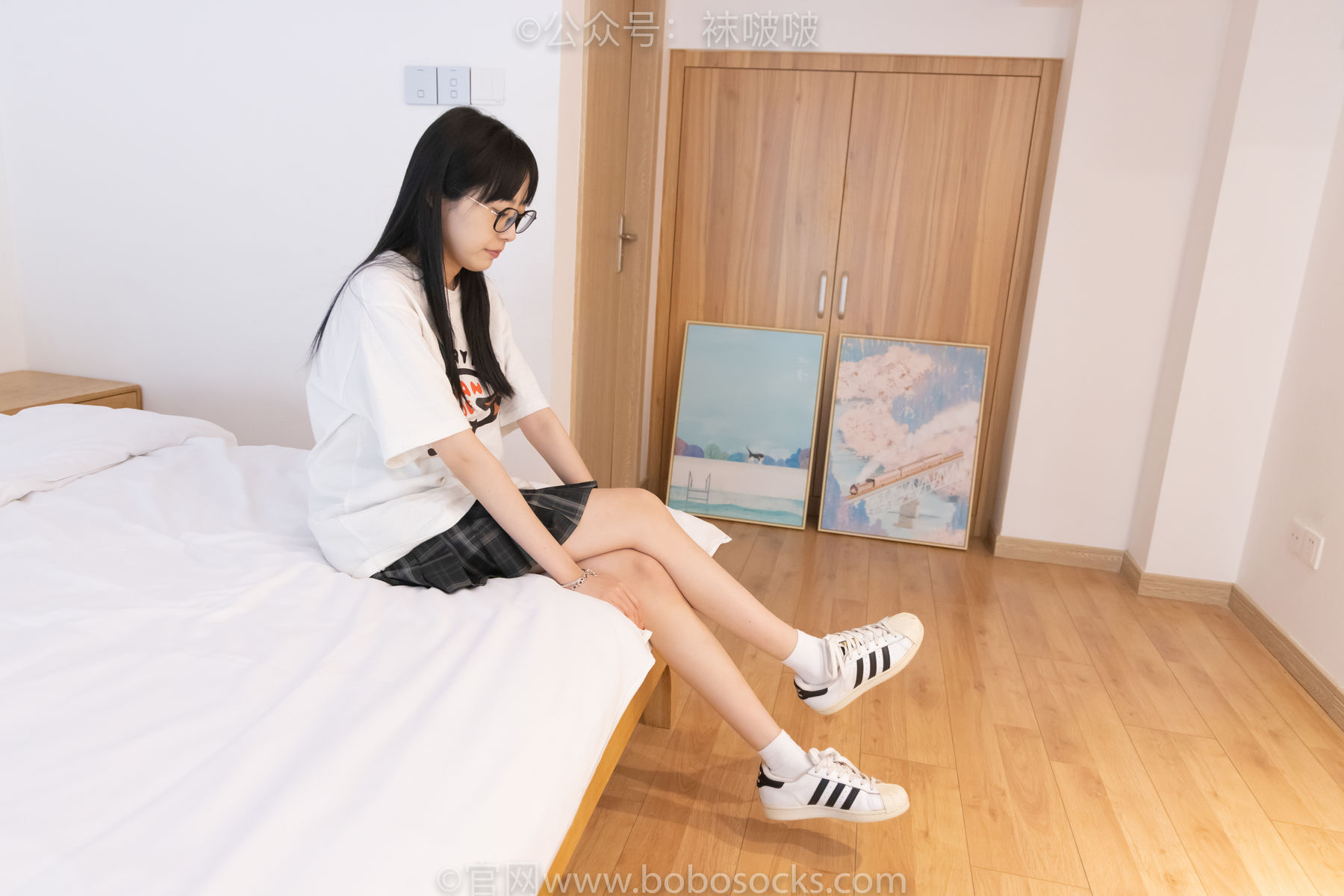 BoBoSocks袜啵啵 No.073 稚予-贝壳头、白棉袜、裸足