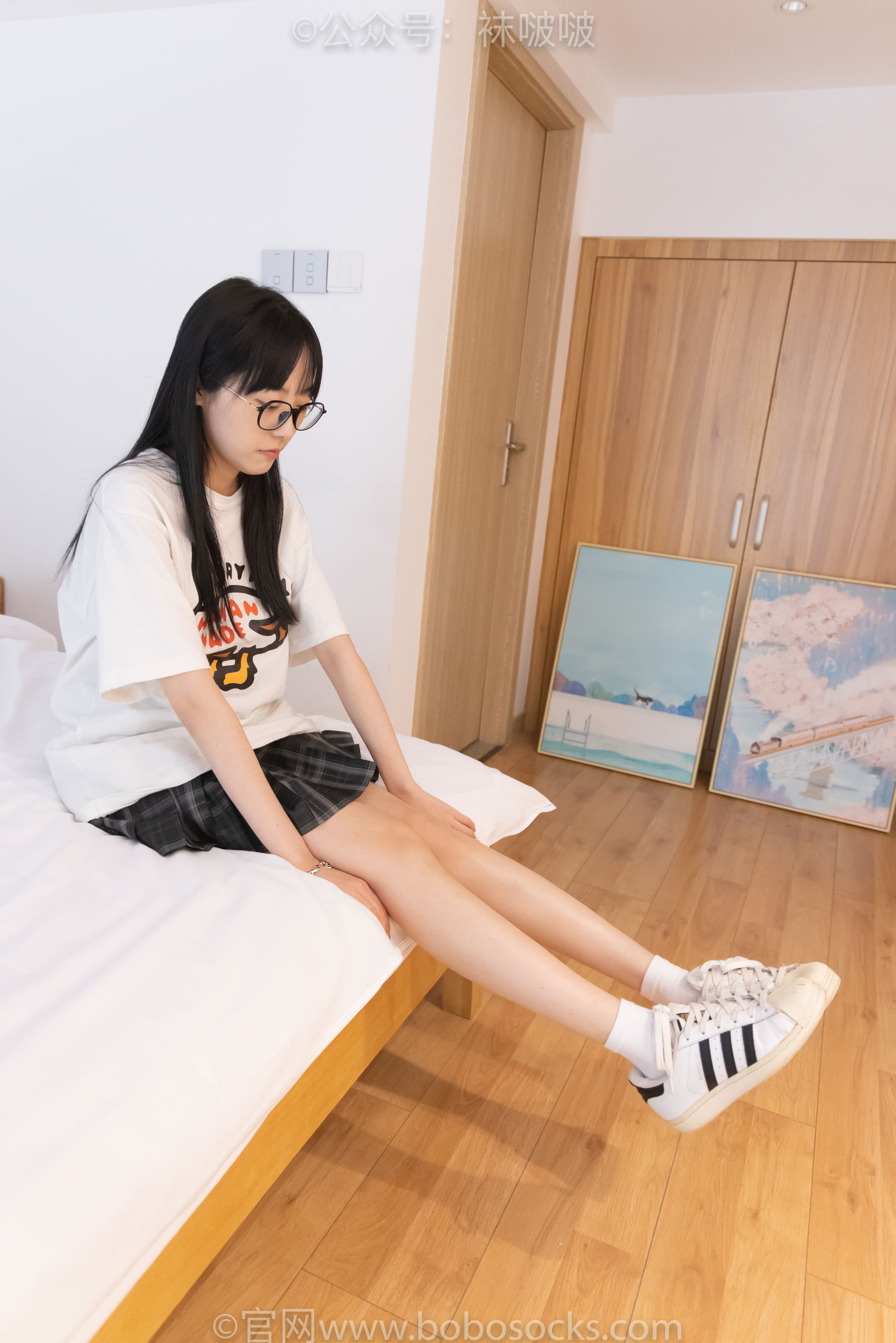 BoBoSocks袜啵啵 No.073 稚予-贝壳头、白棉袜、裸足