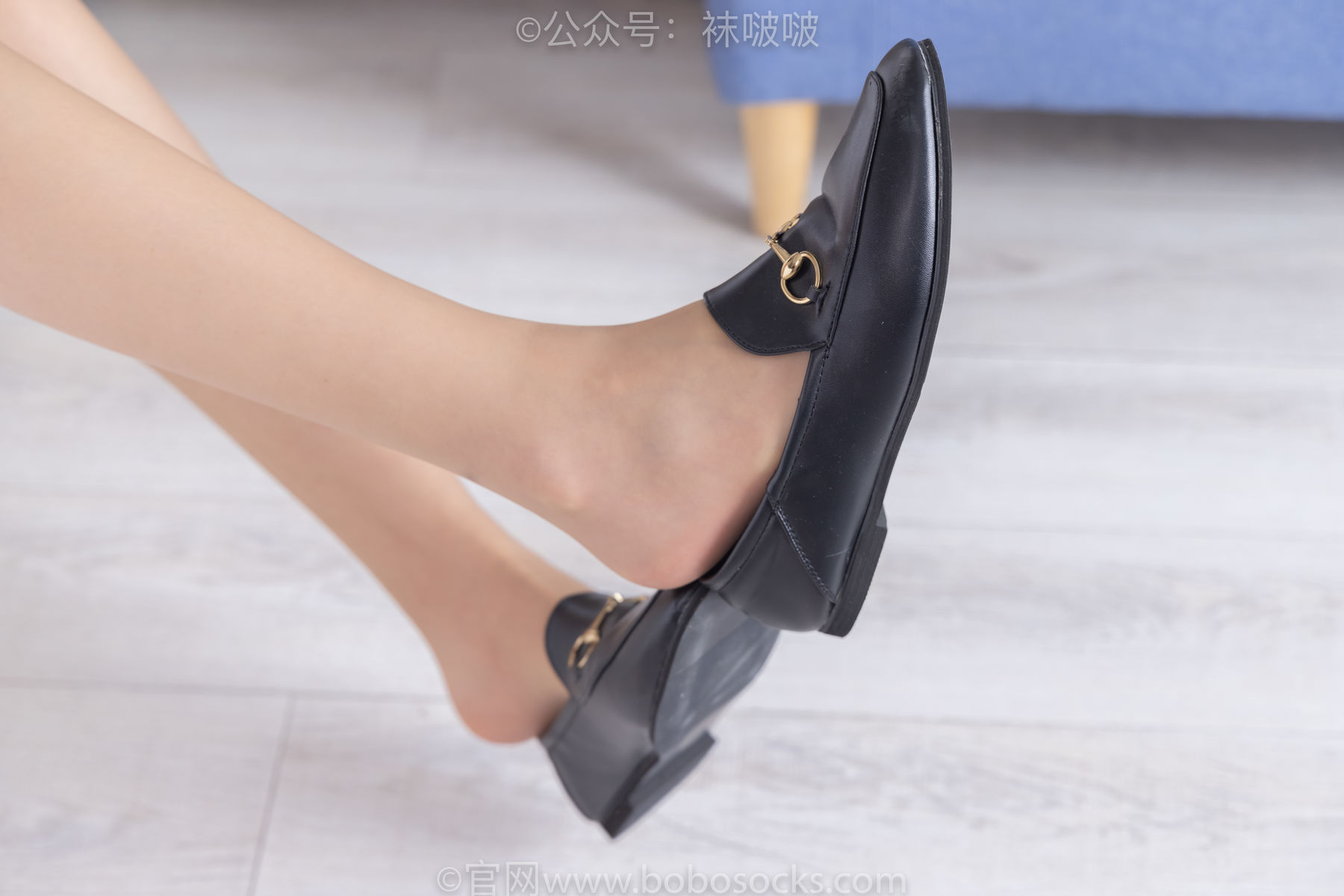 BoBoSocks袜啵啵 No.078 小甜豆-招行制服、平底鞋、灰丝