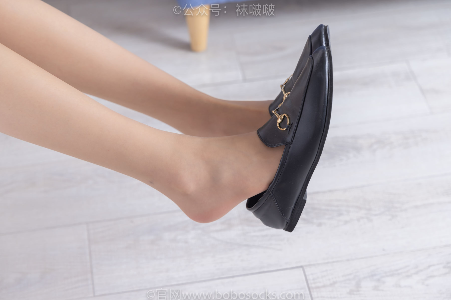 BoBoSocks袜啵啵 No.078 小甜豆-招行制服、平底鞋、灰丝