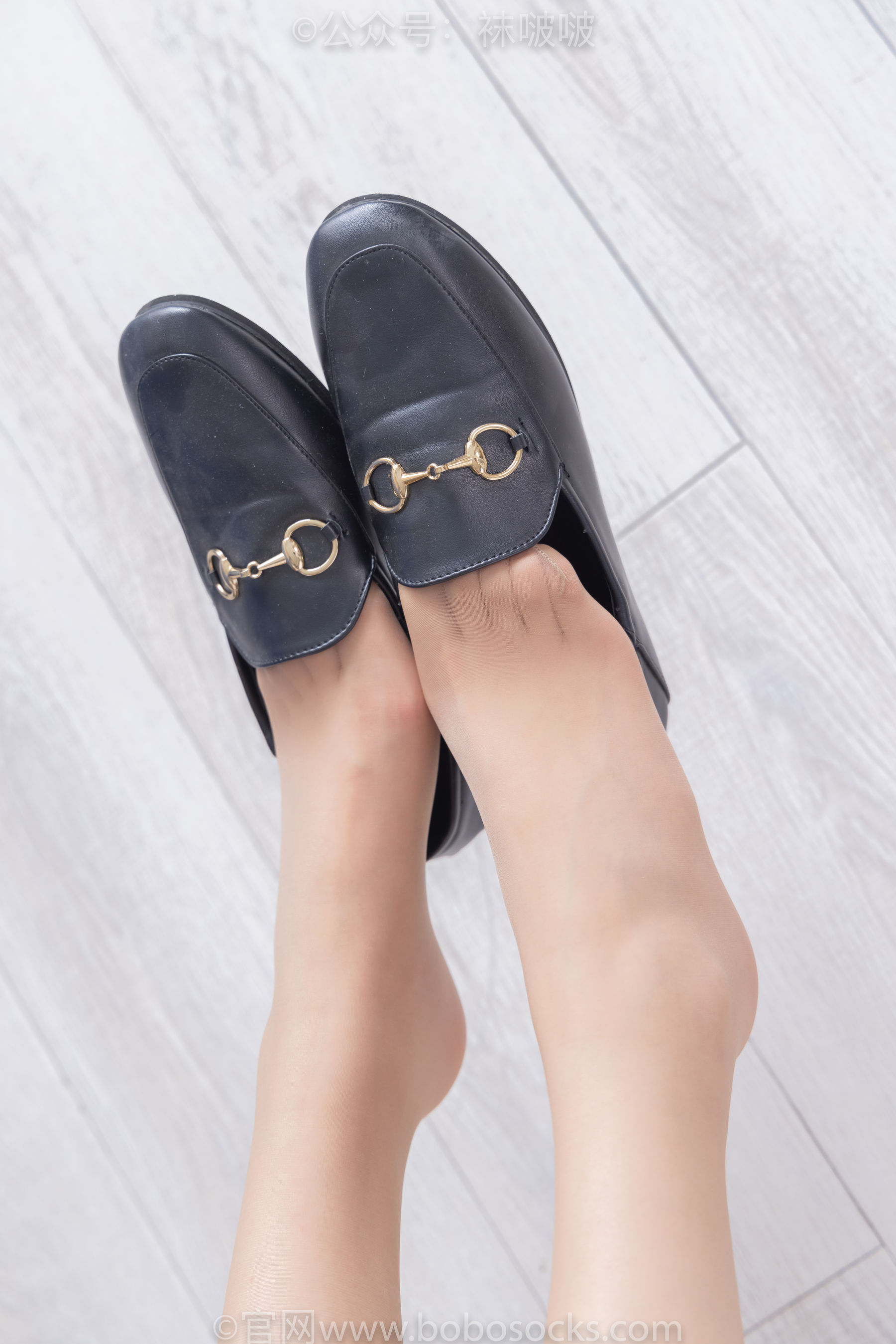 BoBoSocks袜啵啵 No.078 小甜豆-招行制服、平底鞋、灰丝