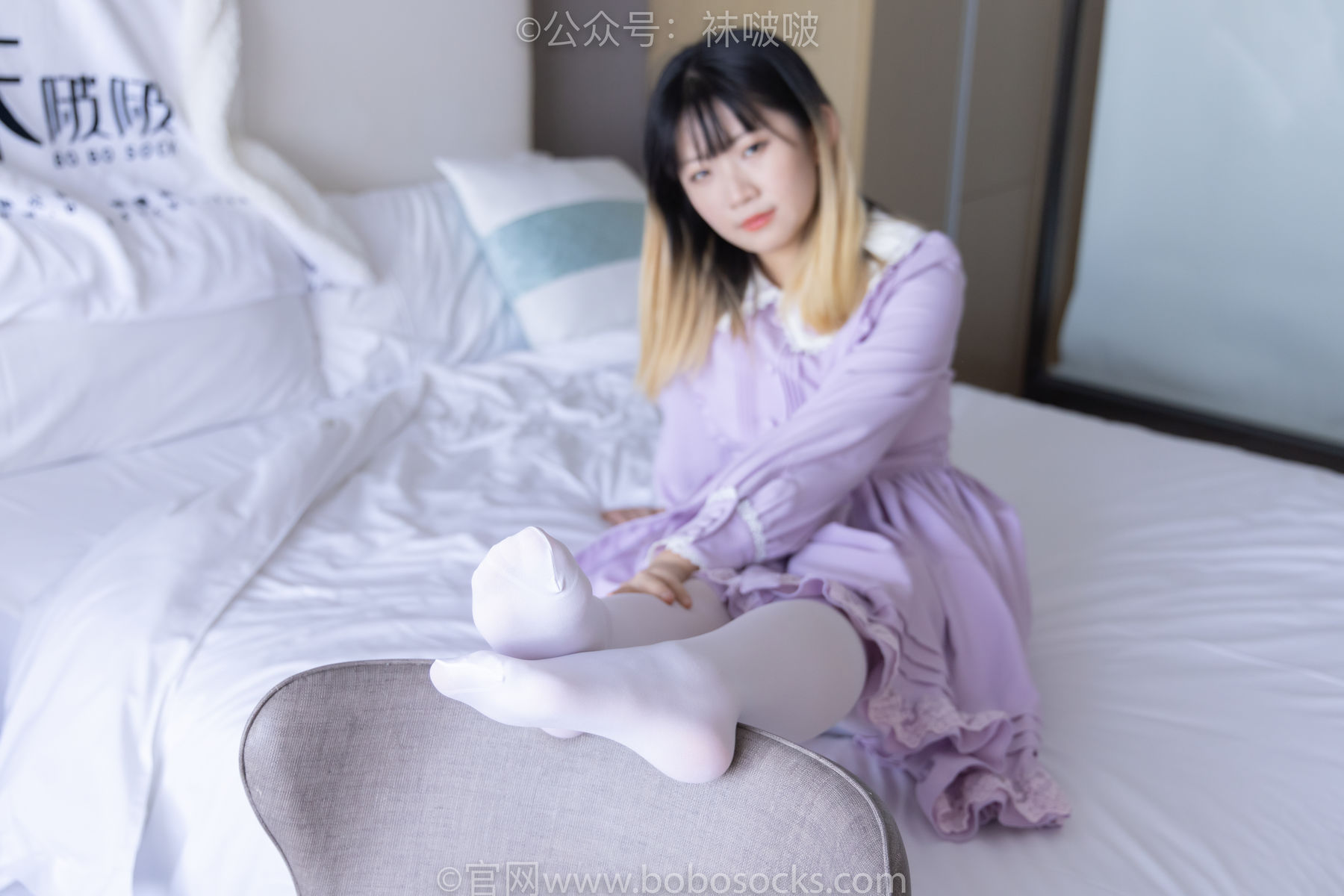 BoBoSocks袜啵啵 No.079 砂糖-皮鞋、厚白丝