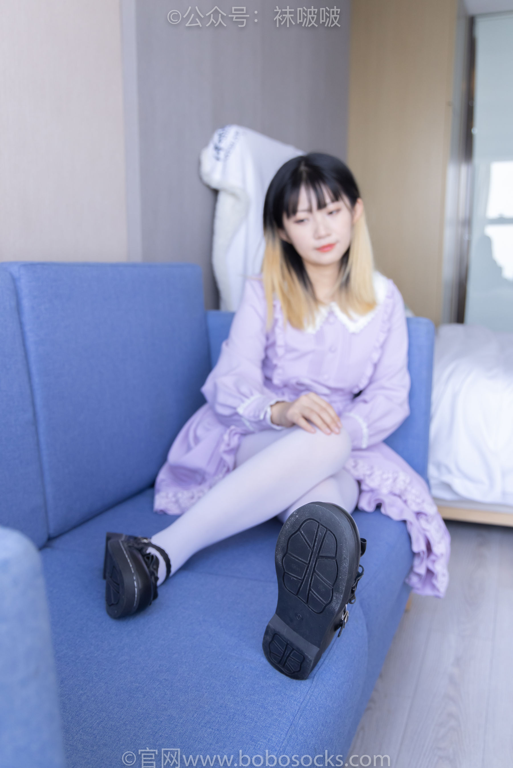 BoBoSocks袜啵啵 No.079 砂糖-皮鞋、厚白丝