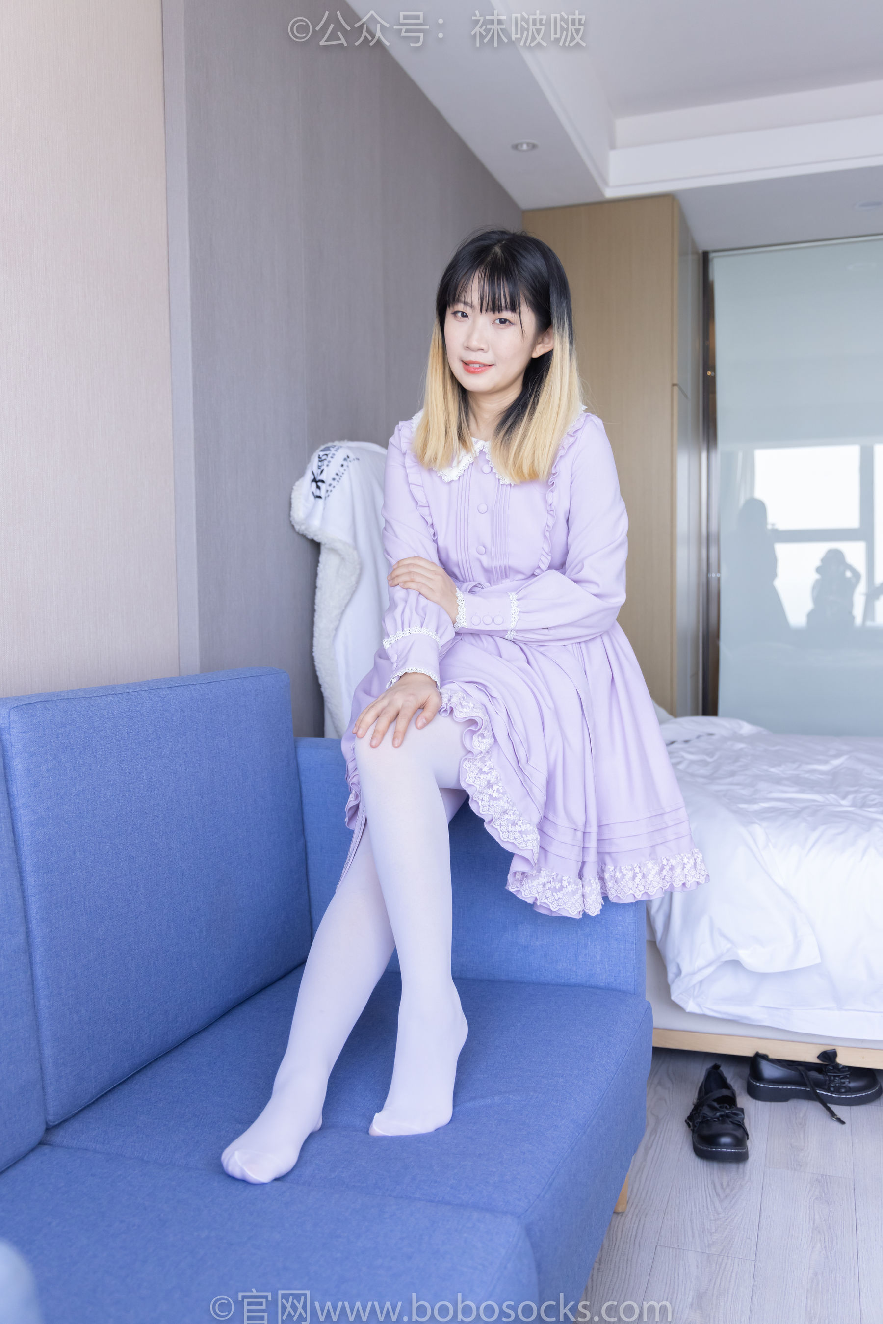 BoBoSocks袜啵啵 No.079 砂糖-皮鞋、厚白丝