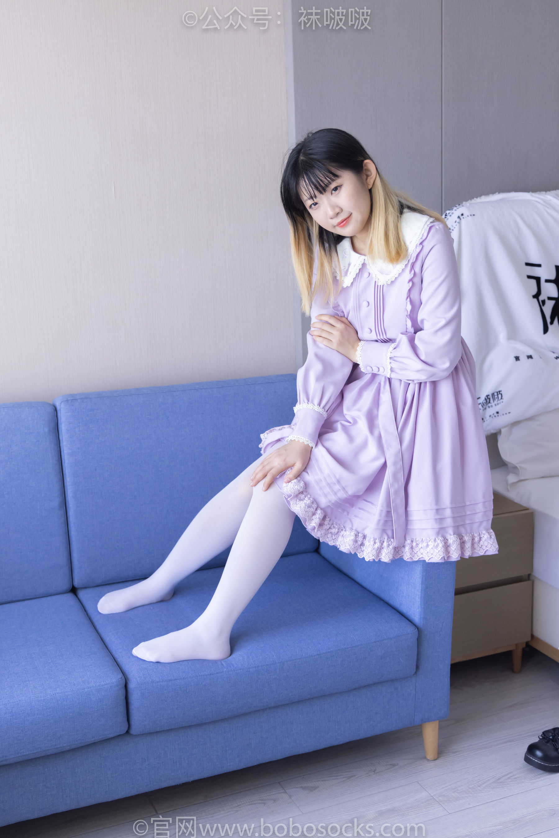 BoBoSocks袜啵啵 No.079 砂糖-皮鞋、厚白丝