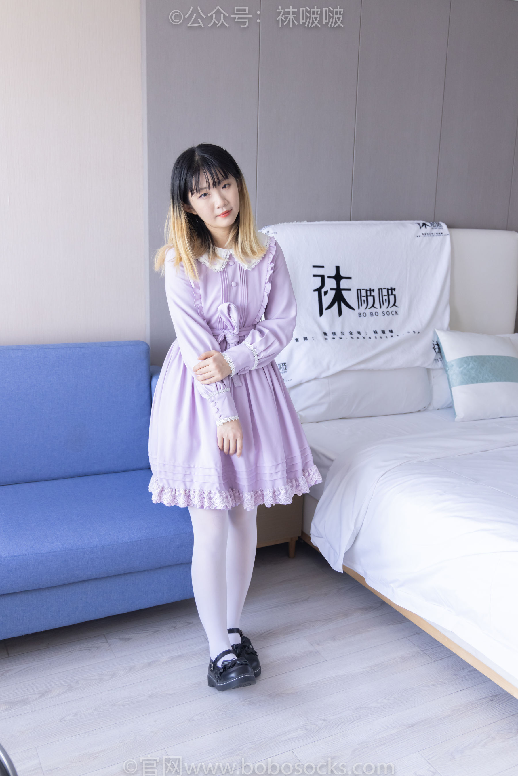 BoBoSocks袜啵啵 No.079 砂糖-皮鞋、厚白丝