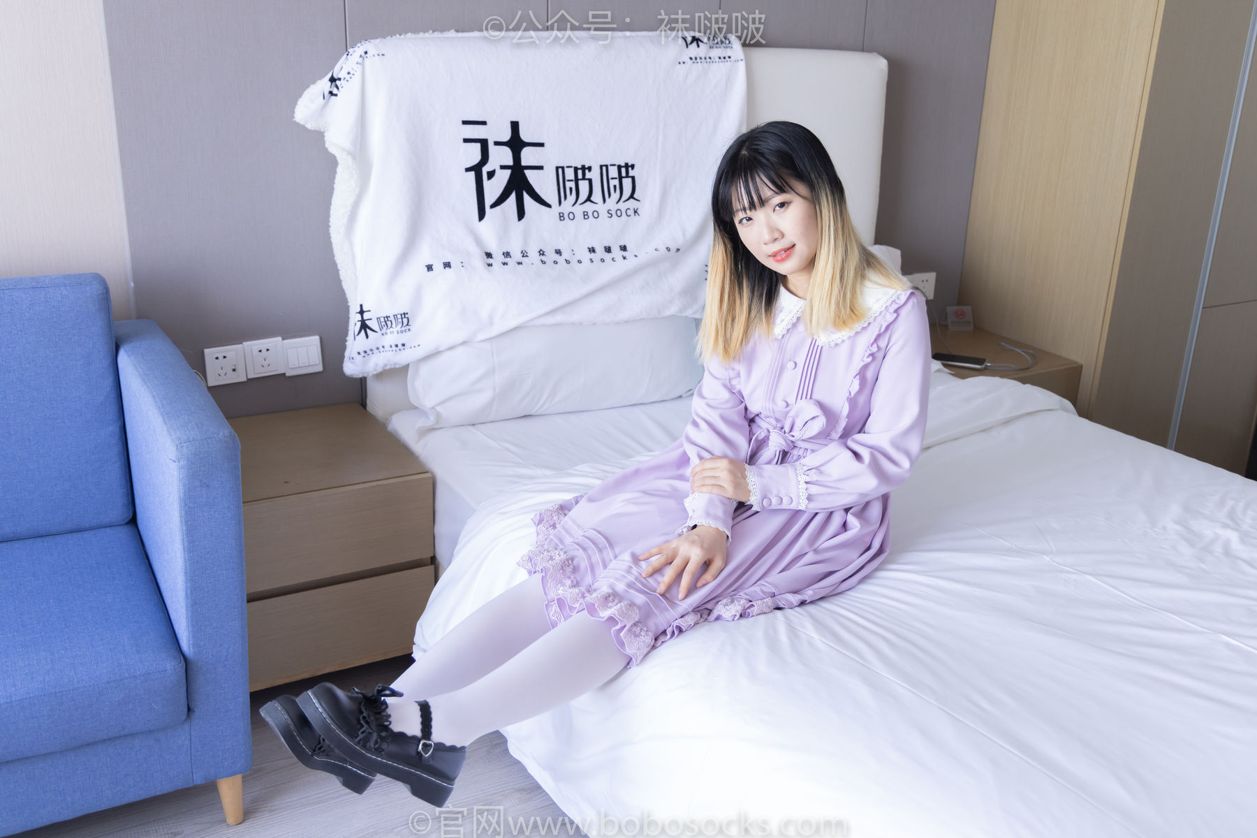 BoBoSocks袜啵啵 No.079 砂糖-皮鞋、厚白丝