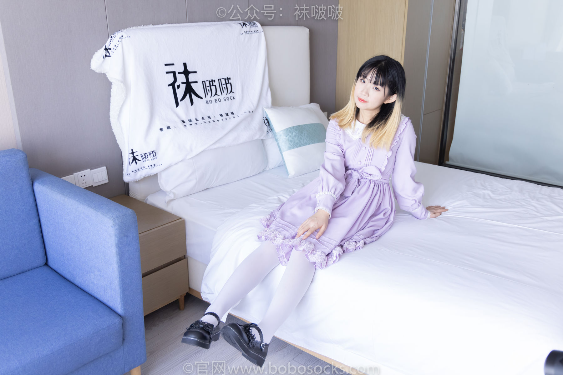 BoBoSocks袜啵啵 No.079 砂糖-皮鞋、厚白丝