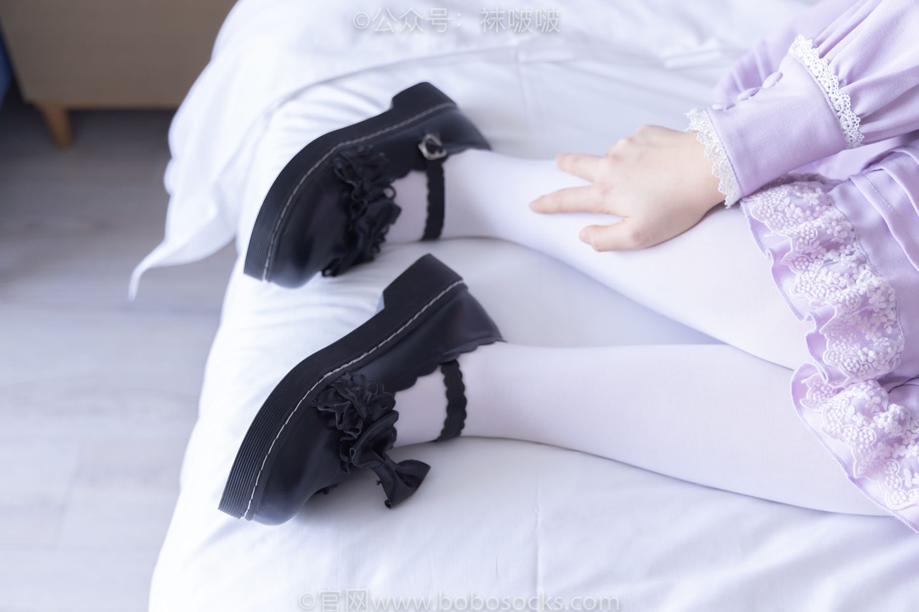 BoBoSocks袜啵啵 No.079 砂糖-皮鞋、厚白丝