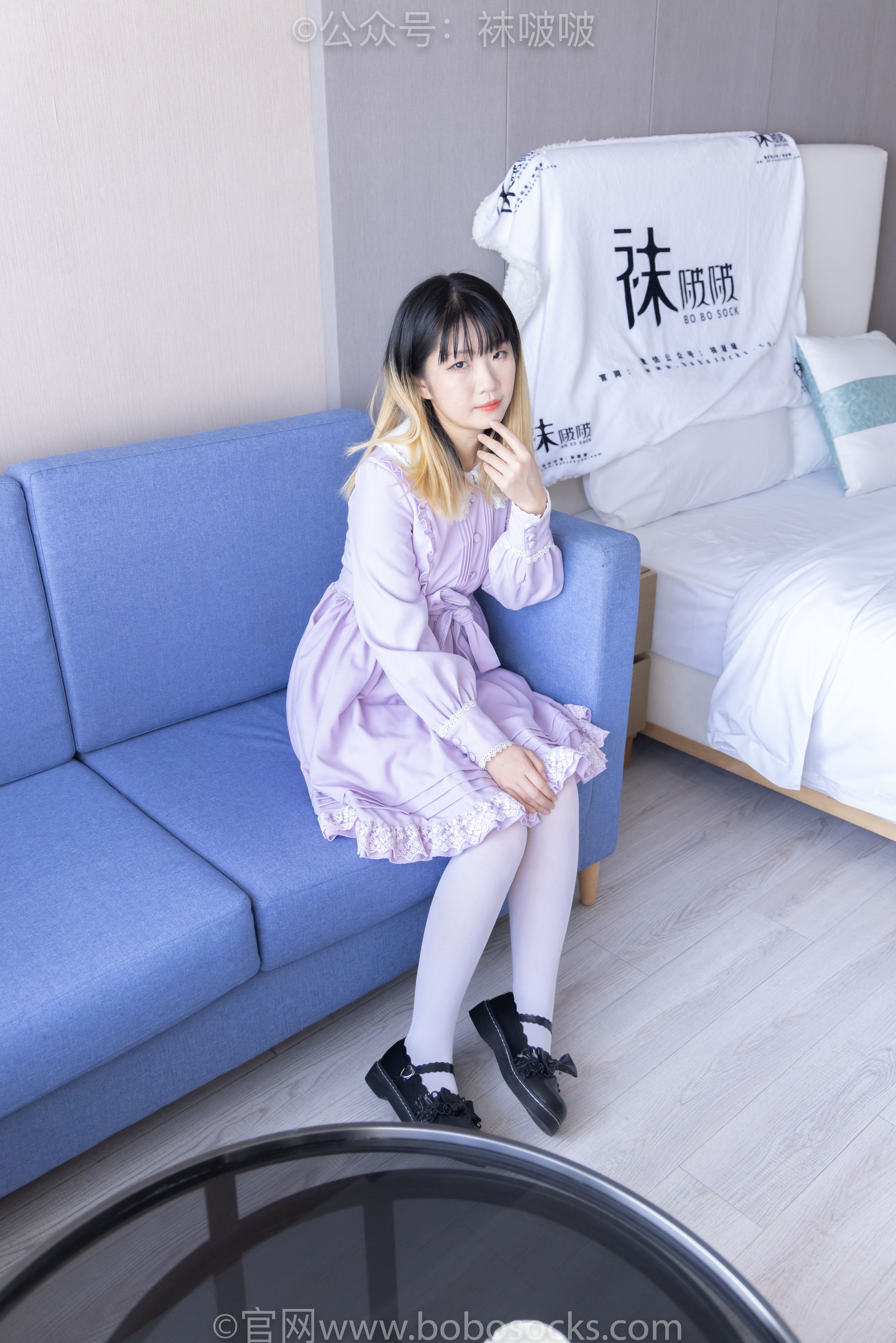 BoBoSocks袜啵啵 No.079 砂糖-皮鞋、厚白丝