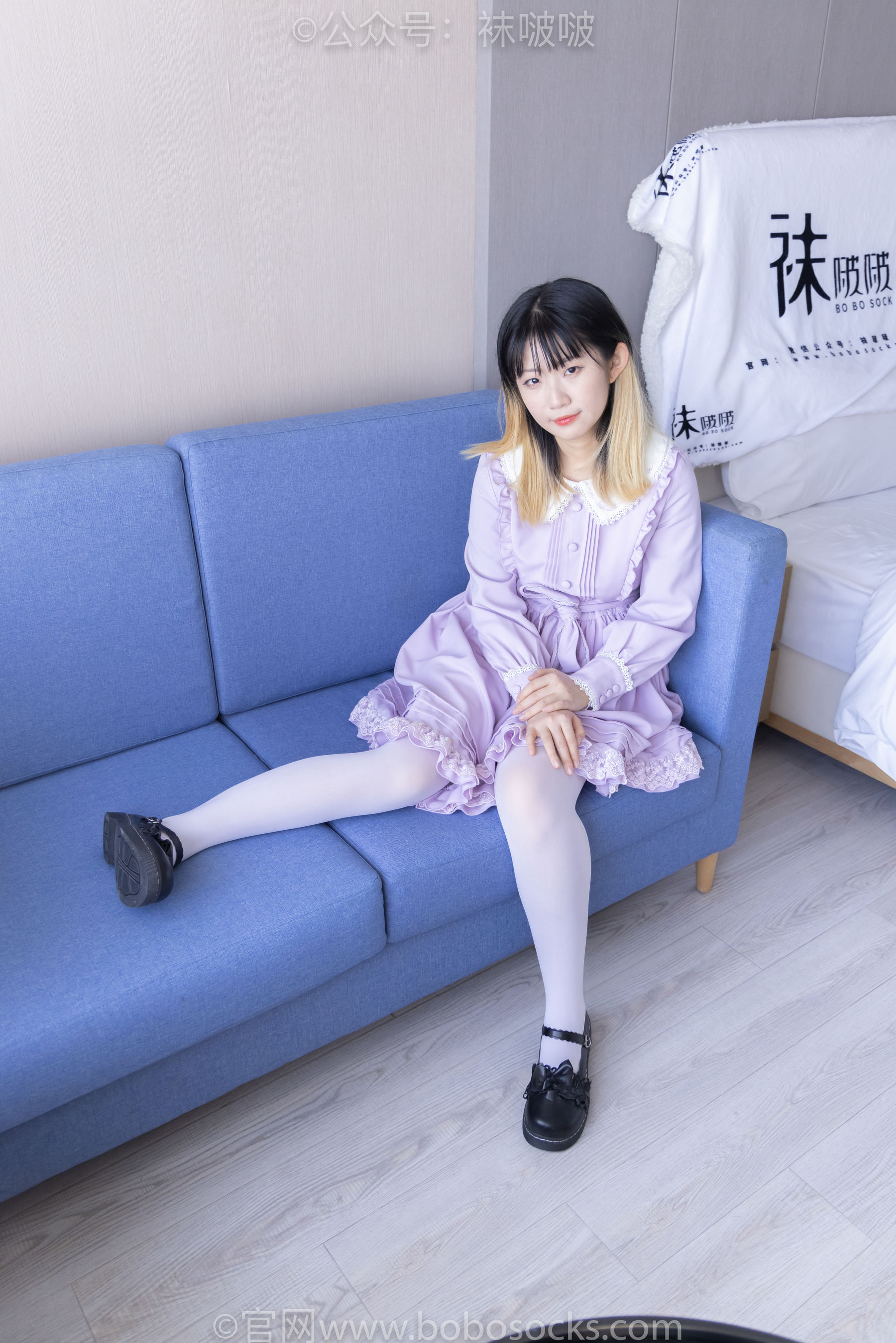 BoBoSocks袜啵啵 No.079 砂糖-皮鞋、厚白丝
